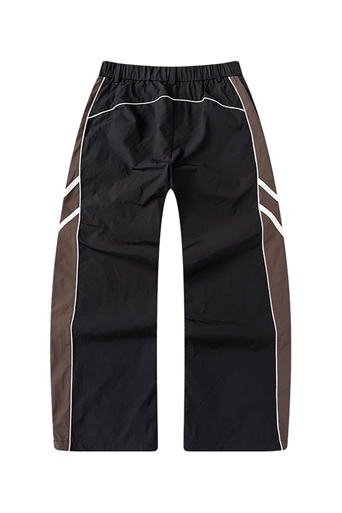 ENSHADOWER Contrast Striped Hem-Drawstring Pants, premium urban and streetwear designers apparel on PROJECTISR.com, ENSHADOWER