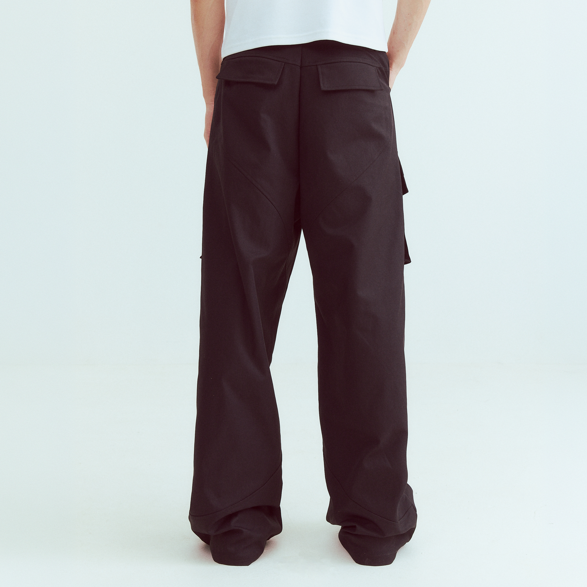 KADAKADA Paneled Wide-Leg Cargo Pants, premium urban and streetwear designers apparel on PROJECTISR.com, KADAKADA