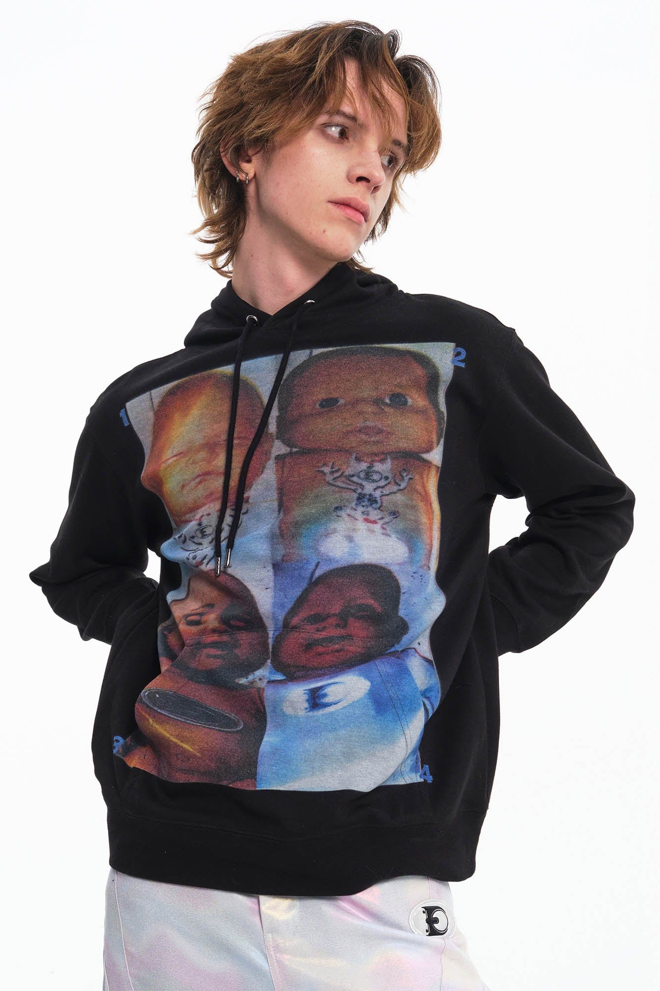 EMBRYO Four Baby Graphics Hoodie, premium urban and streetwear designers apparel on PROJECTISR.com, EMBRYO