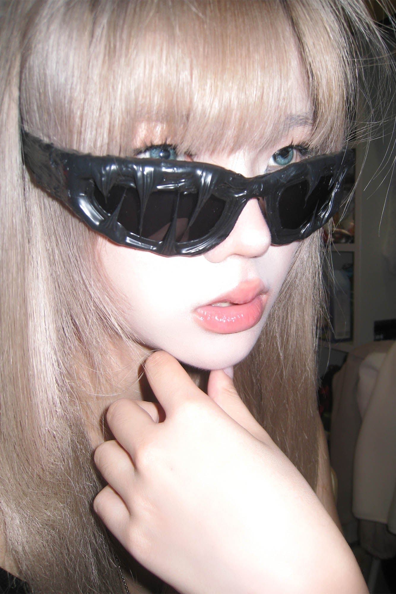 Pi0neeR Venom Melt Dripped Resin Sunglasses Black, premium urban and streetwear designers apparel on PROJECTISR.com, Pi0neeR