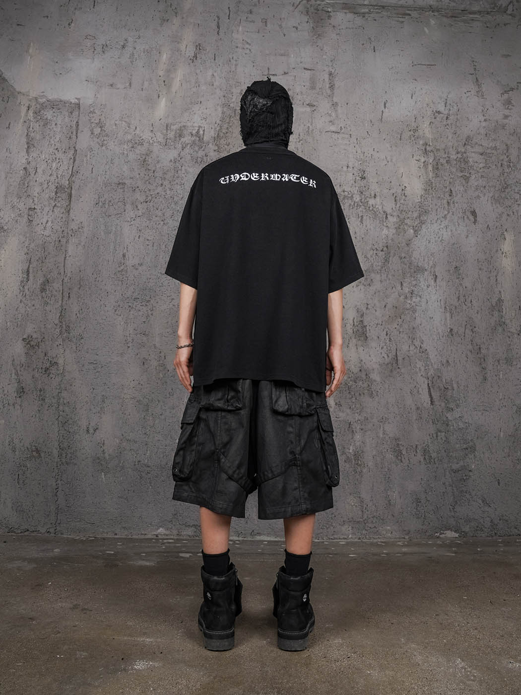 UNDERWATER Bandaged Waxed Shorts, premium urban and streetwear designers apparel on PROJECTISR.com, UNDERWATER