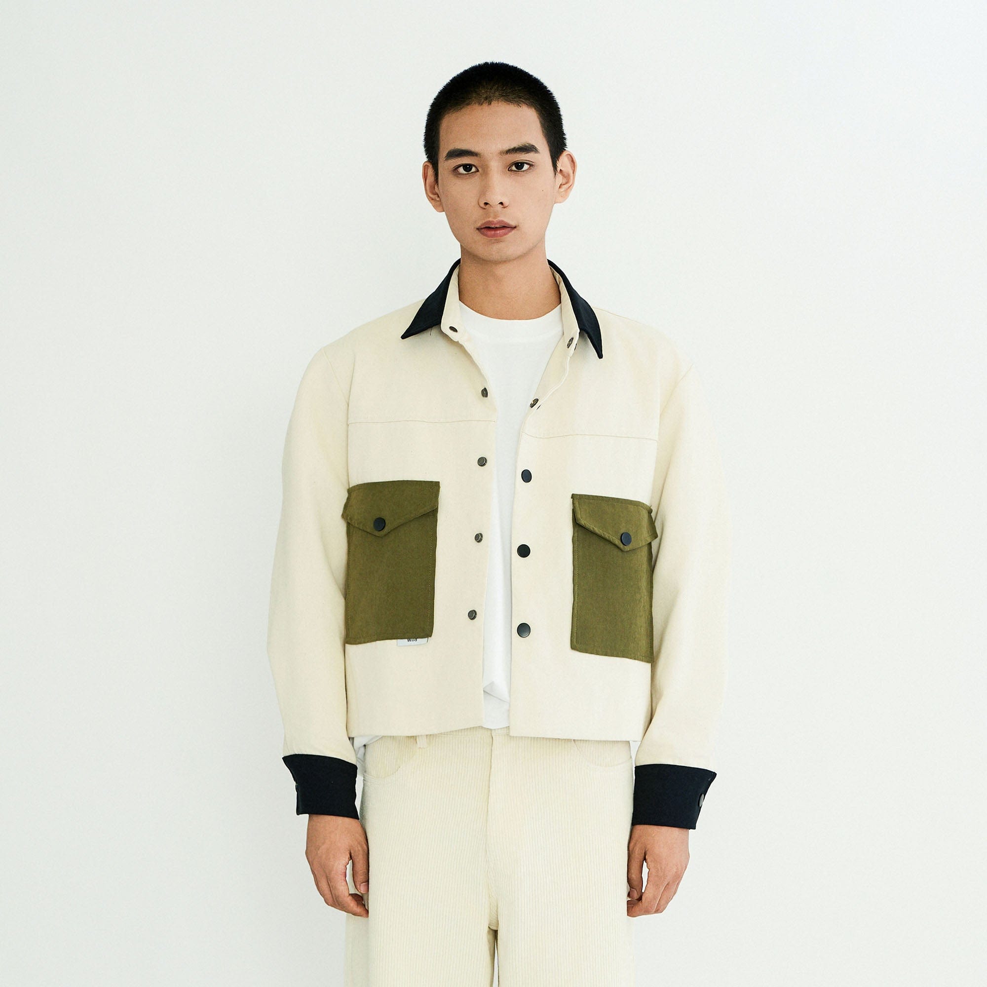 WIID Contrast Utility Pocket Barn Jacket, premium urban and streetwear designers apparel on PROJECTISR.com, WIID