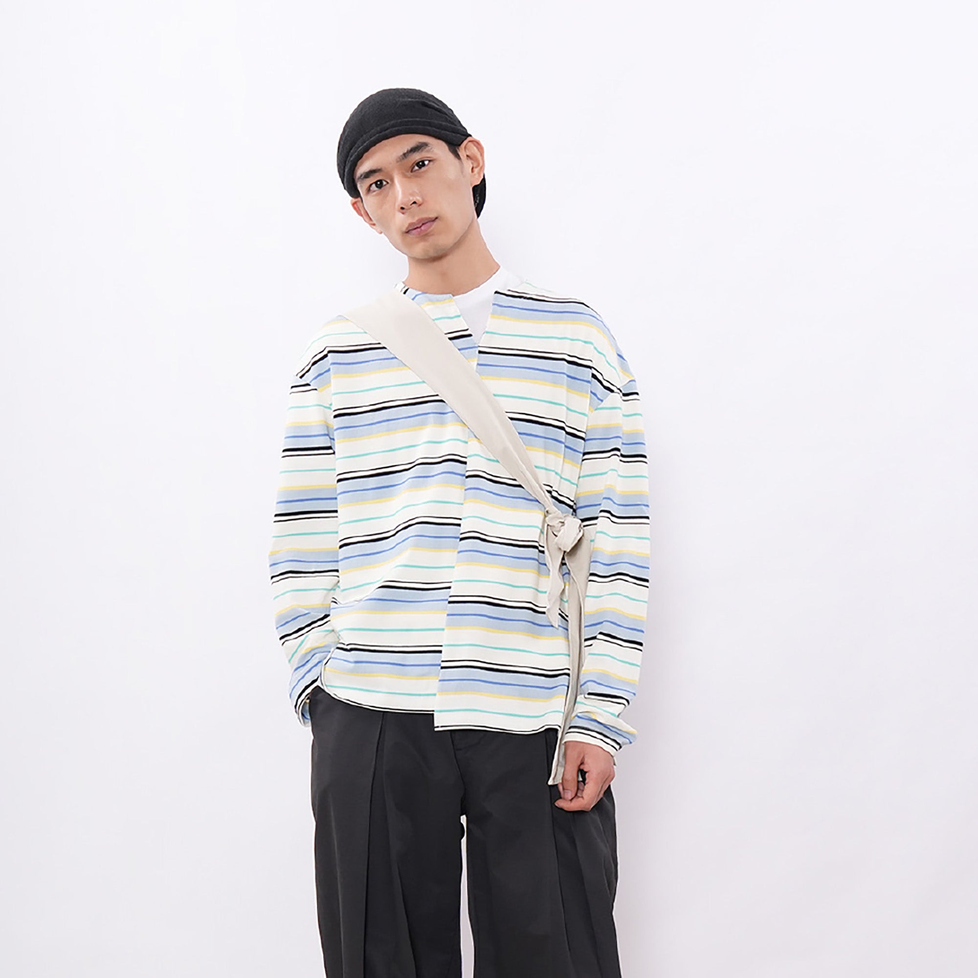 7440 37 1 Asymmetrical Stripe Panel Long Sleeve, premium urban and streetwear designers apparel on PROJECTISR.com, 7440 37 1