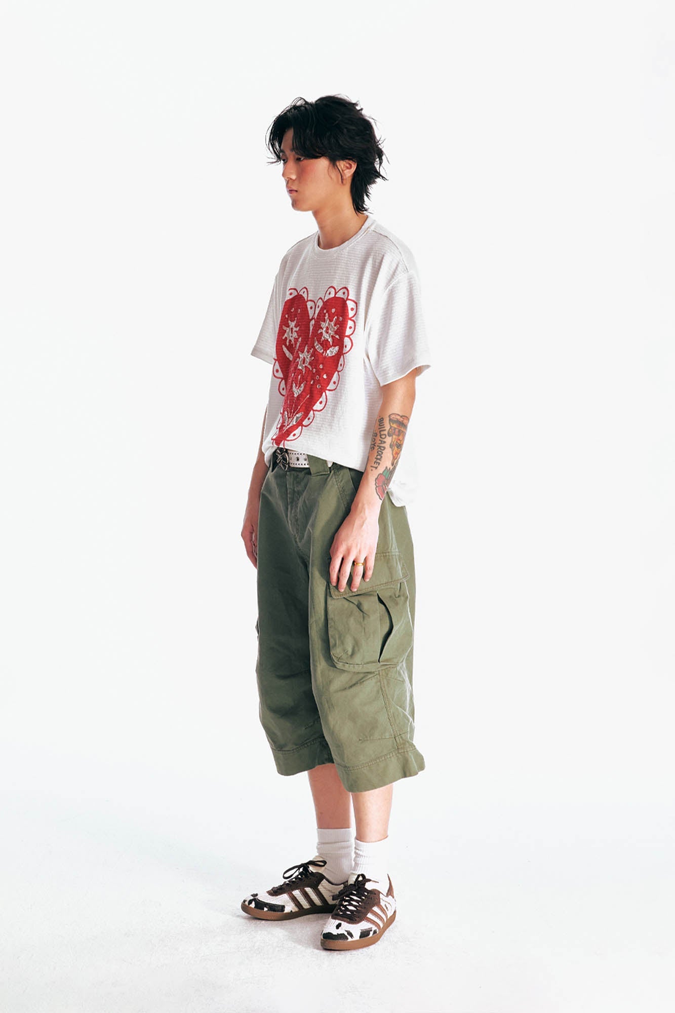 1997 POSTOFFICE The Heart Lace Bloom T-Shirt, premium urban and streetwear designers apparel on PROJECTISR.com, 1997 POSTOFFICE