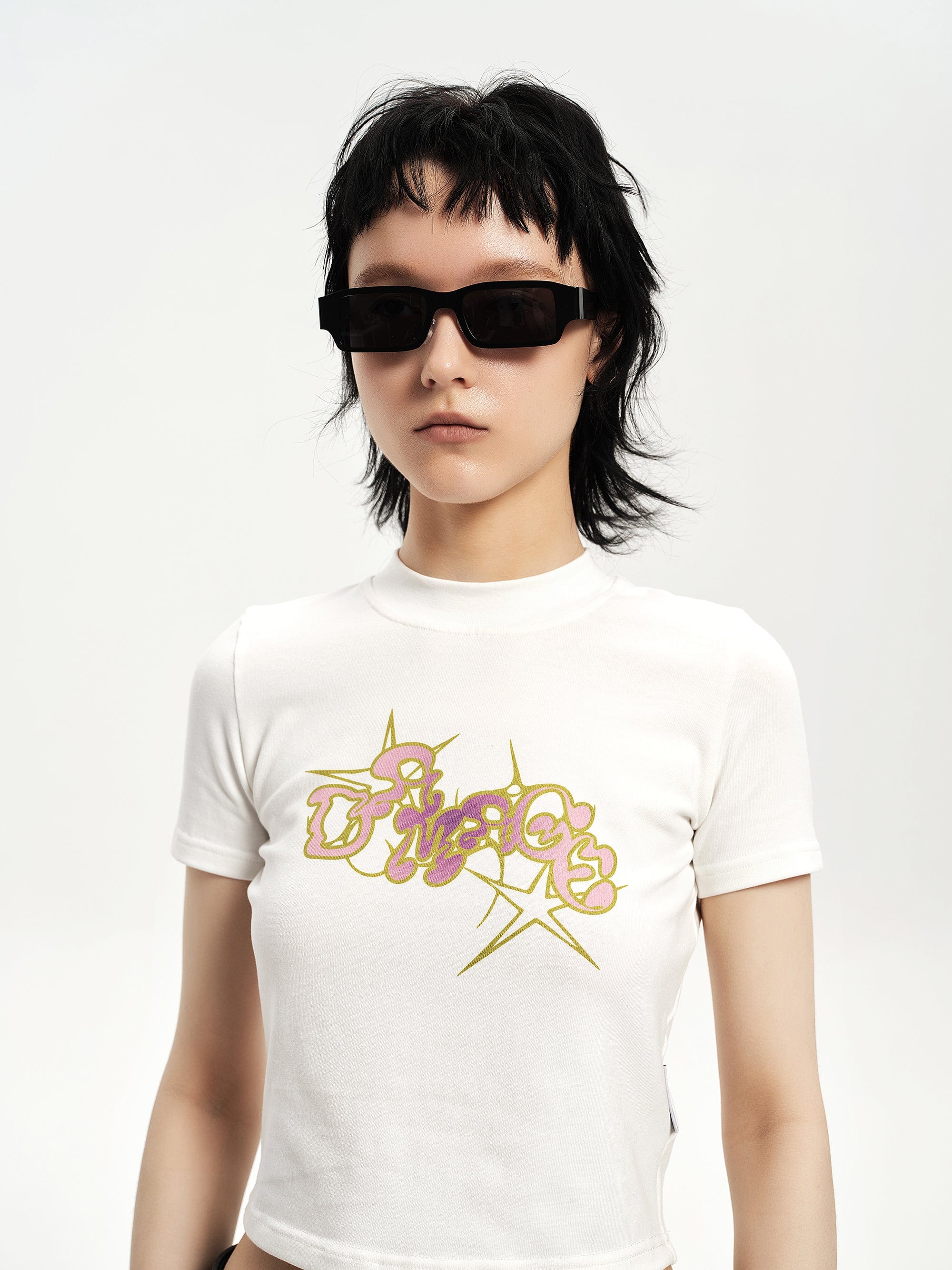 DAMAGE ASIA OPTICALS Metallic Square Frame Sunglasses, premium urban and streetwear designers apparel on PROJECTISR.com, DAMAGE ASIA