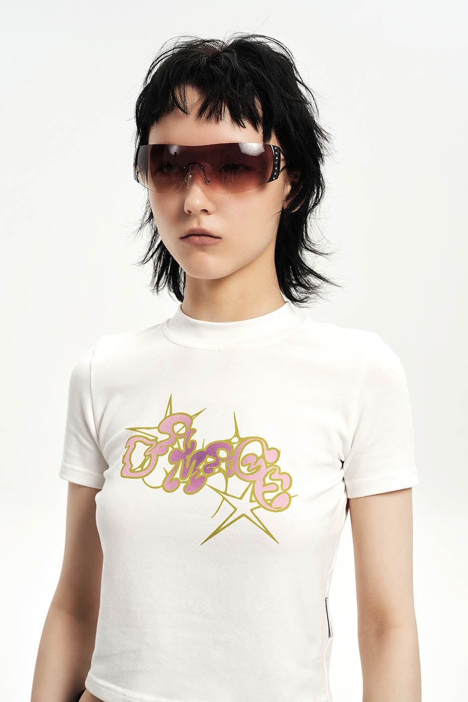 DAMAGE ASIA OPTICALS Rhinestone Frameless Sunglasses, premium urban and streetwear designers apparel on PROJECTISR.com, DAMAGE ASIA