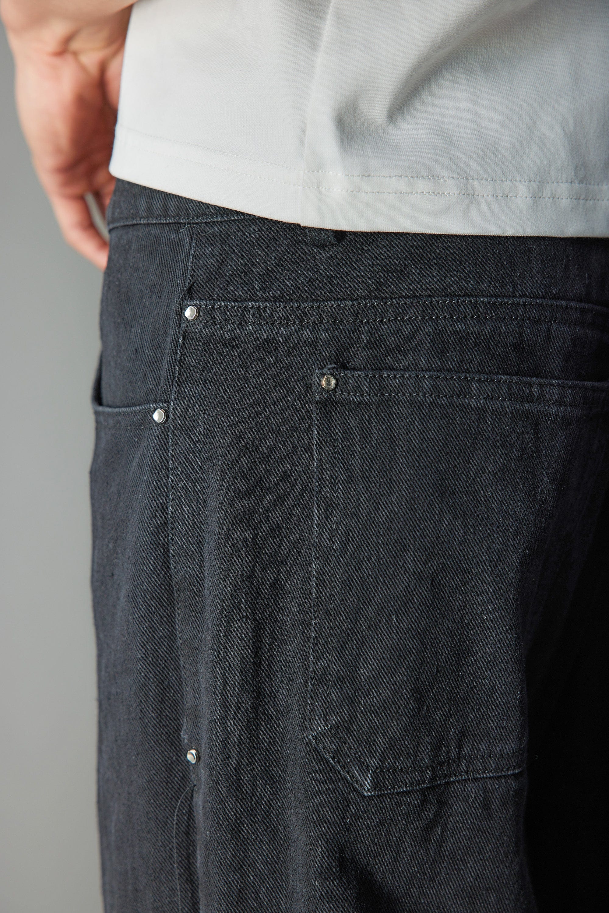 WHISTLEHUNTER Stacked Washed Rivet Flare Jeans, premium urban and streetwear designers apparel on PROJECTISR.com, WHISTLEHUNTER