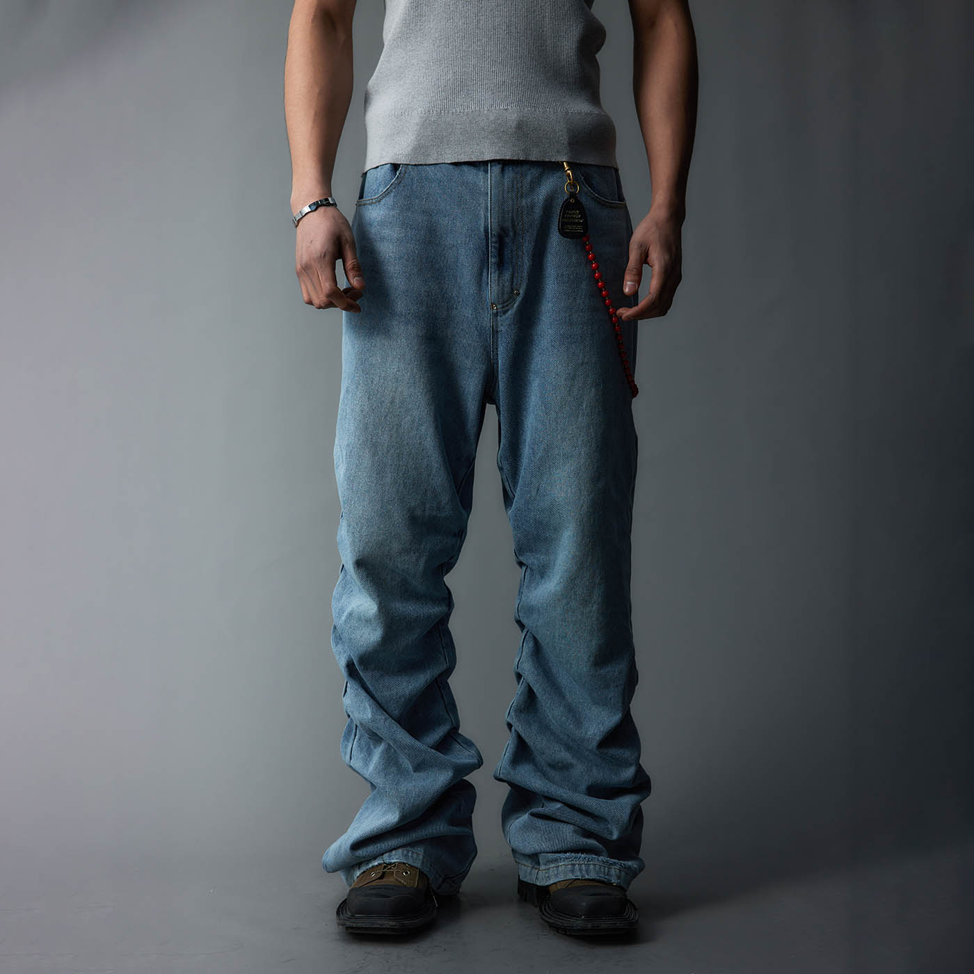 WHISTLEHUNTER Washed Stacked Jeans, premium urban and streetwear designers apparel on PROJECTISR.com, WHISTLEHUNTER