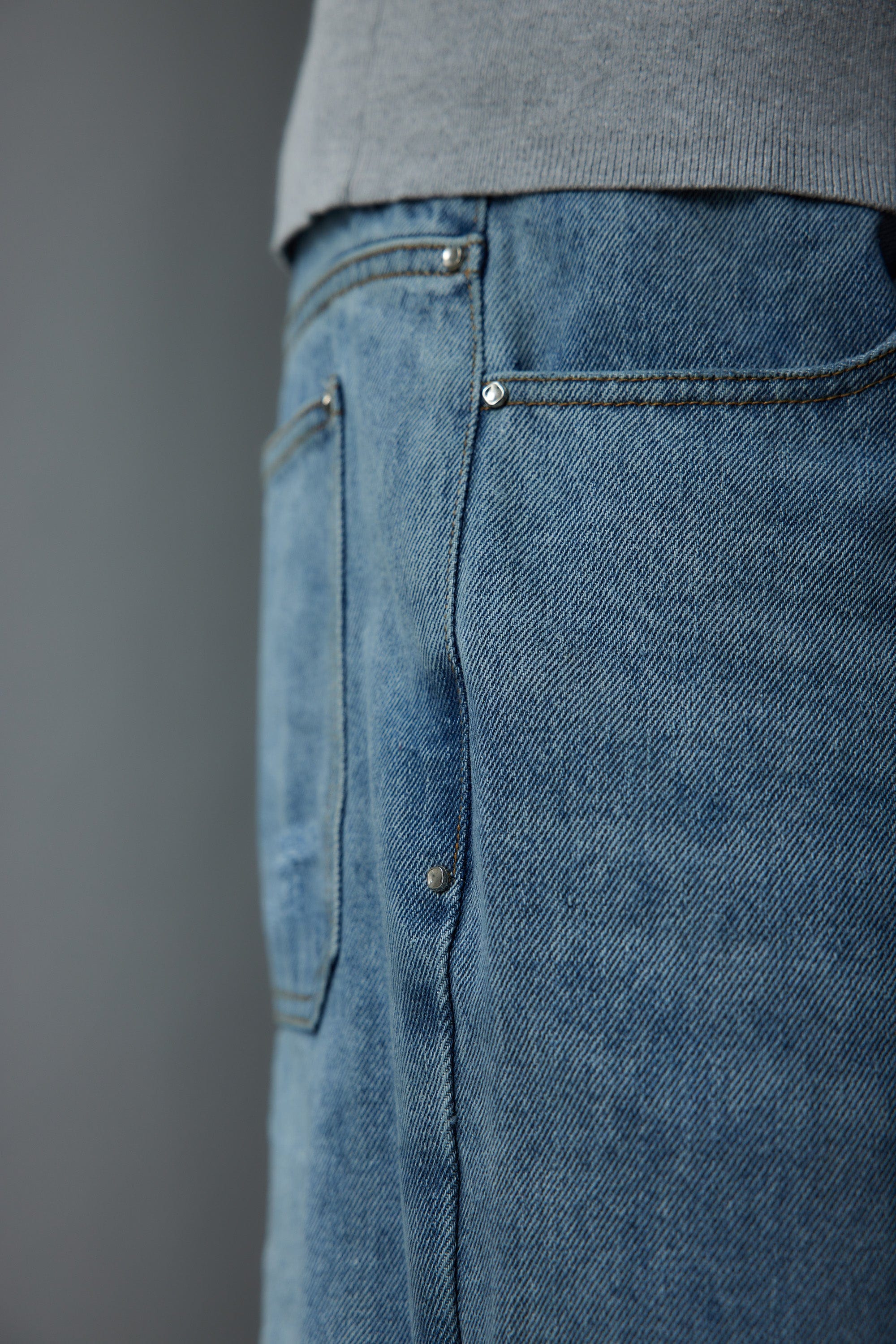 WHISTLEHUNTER Stacked Washed Rivet Flare Jeans, premium urban and streetwear designers apparel on PROJECTISR.com, WHISTLEHUNTER