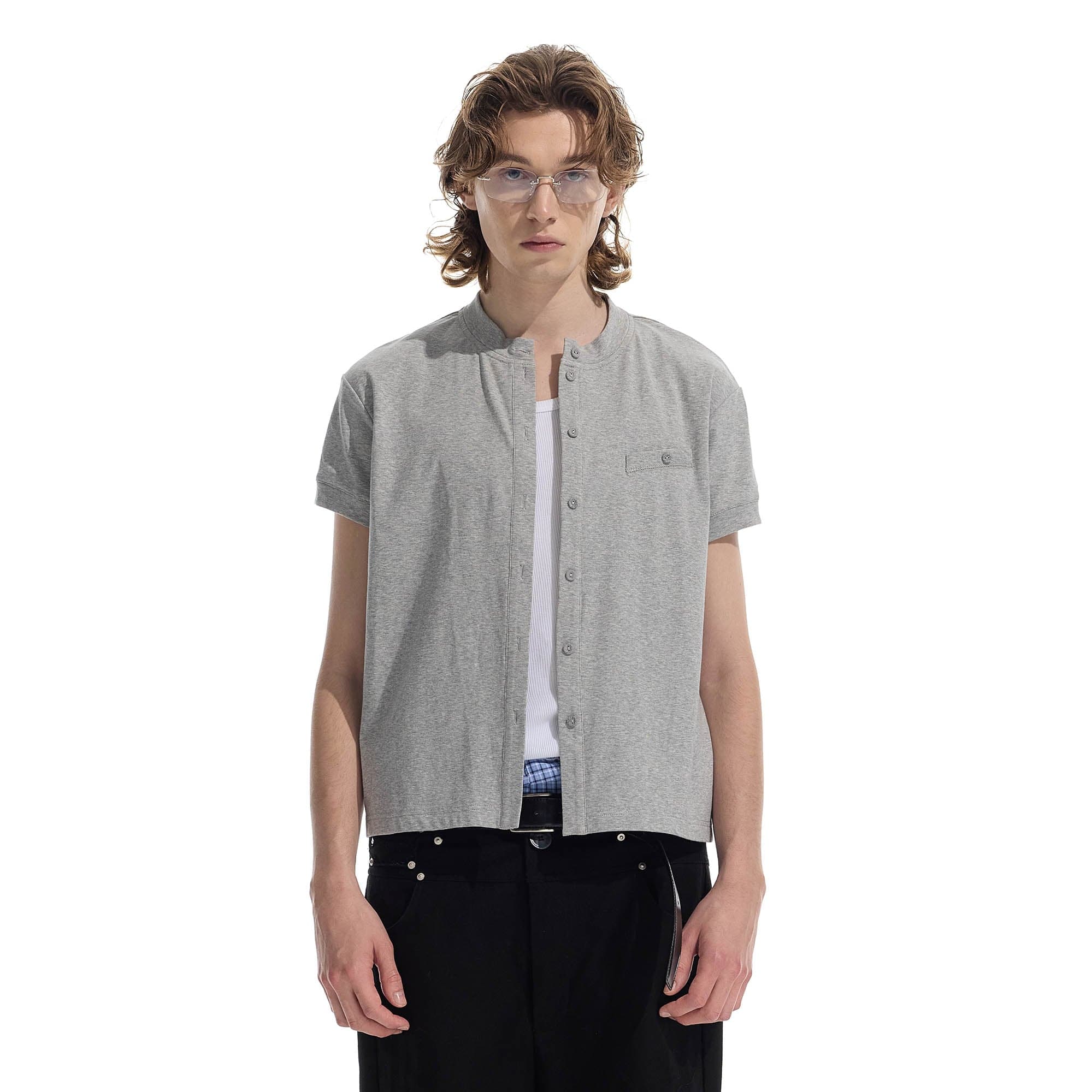 WHISTLEHUNTER Essential Wool-Blended Pocket Short-Sleeve Cardigan, premium urban and streetwear designers apparel on PROJECTISR.com, WHISTLEHUNTER