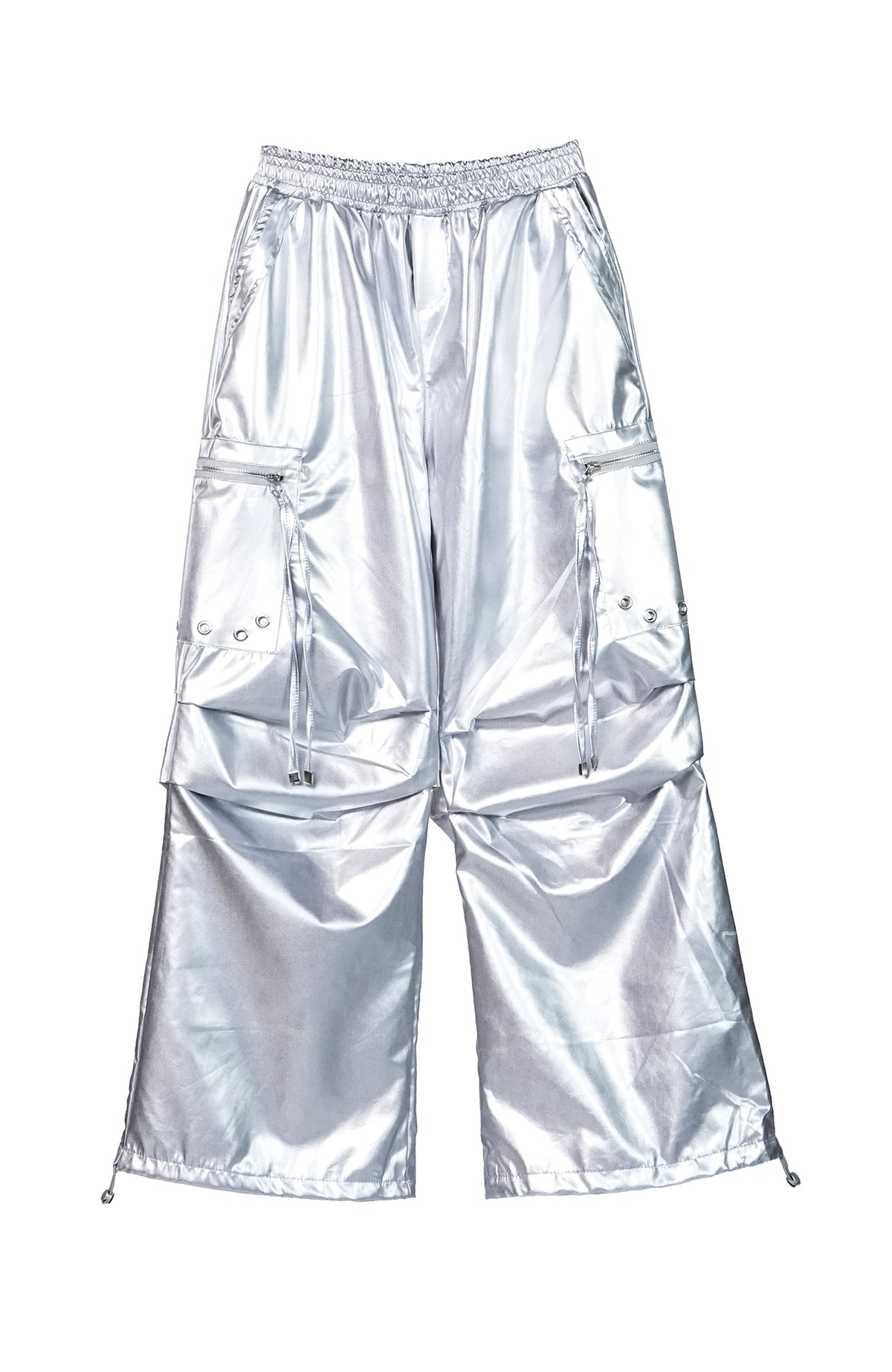 VE2 Metallic Coated Cargo Pants