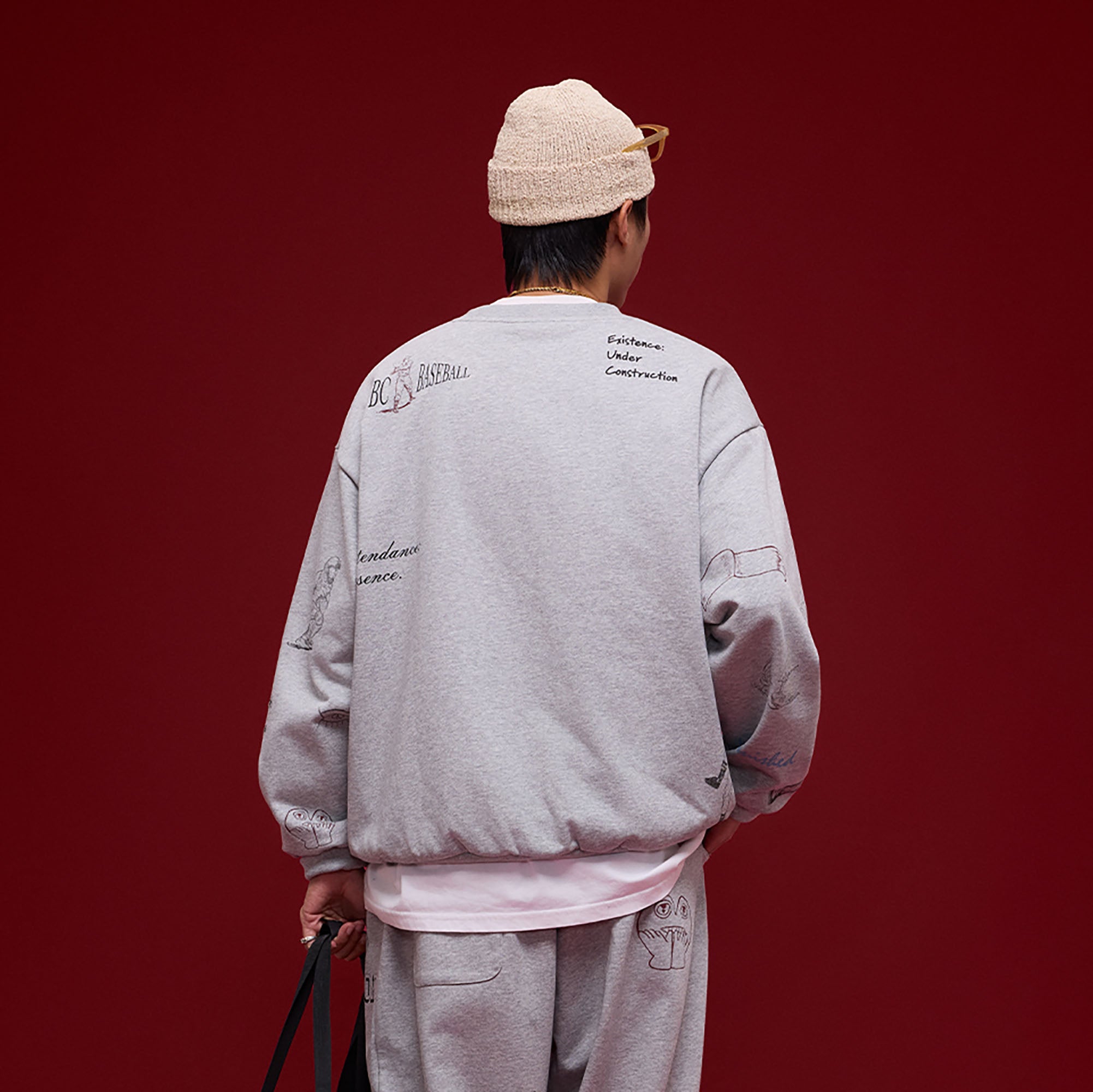 BANANA CLUB Classic Doodle Graphic Sweatshirt