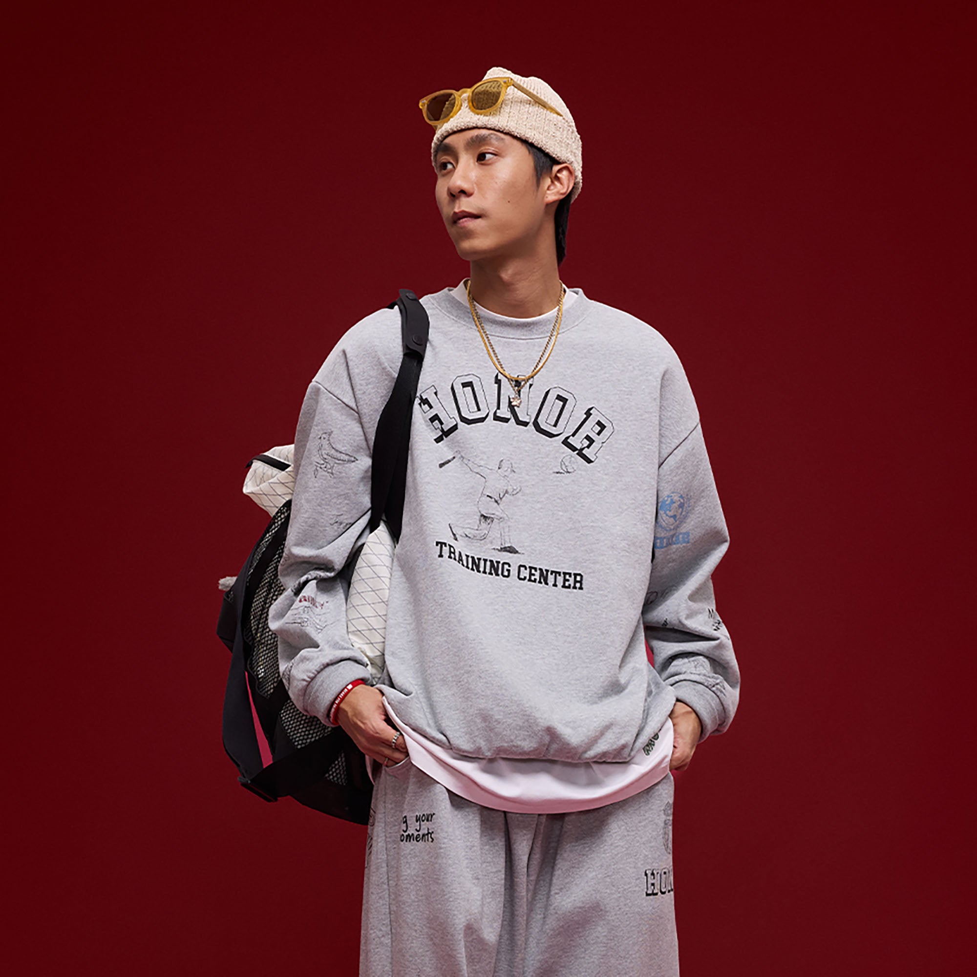 BANANA CLUB Classic Doodle Graphic Sweatshirt