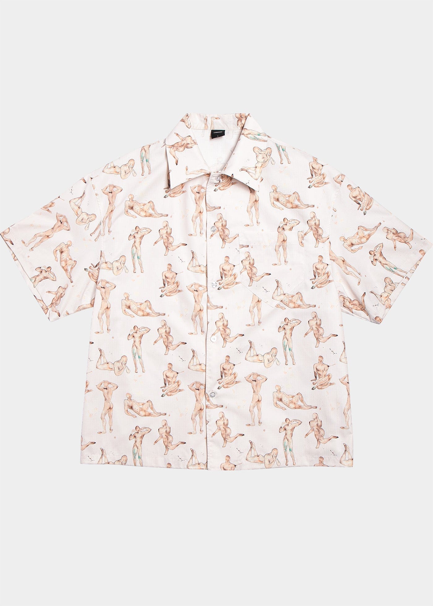 LEONSENSE Modern Body Full-Print Half Shirt, premium urban and streetwear designers apparel on PROJECTISR.com, LEONSENSE