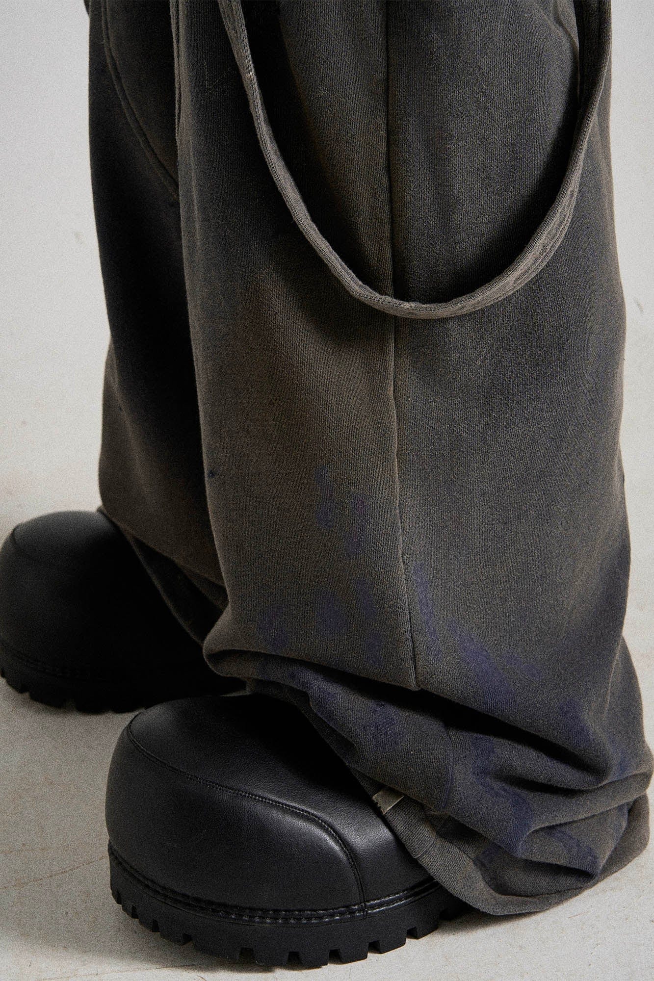 FLYERRER Spliced Multi-Strap Wide-Leg Sweatpants, premium urban and streetwear designers apparel on PROJECTISR.com, FLYERRER