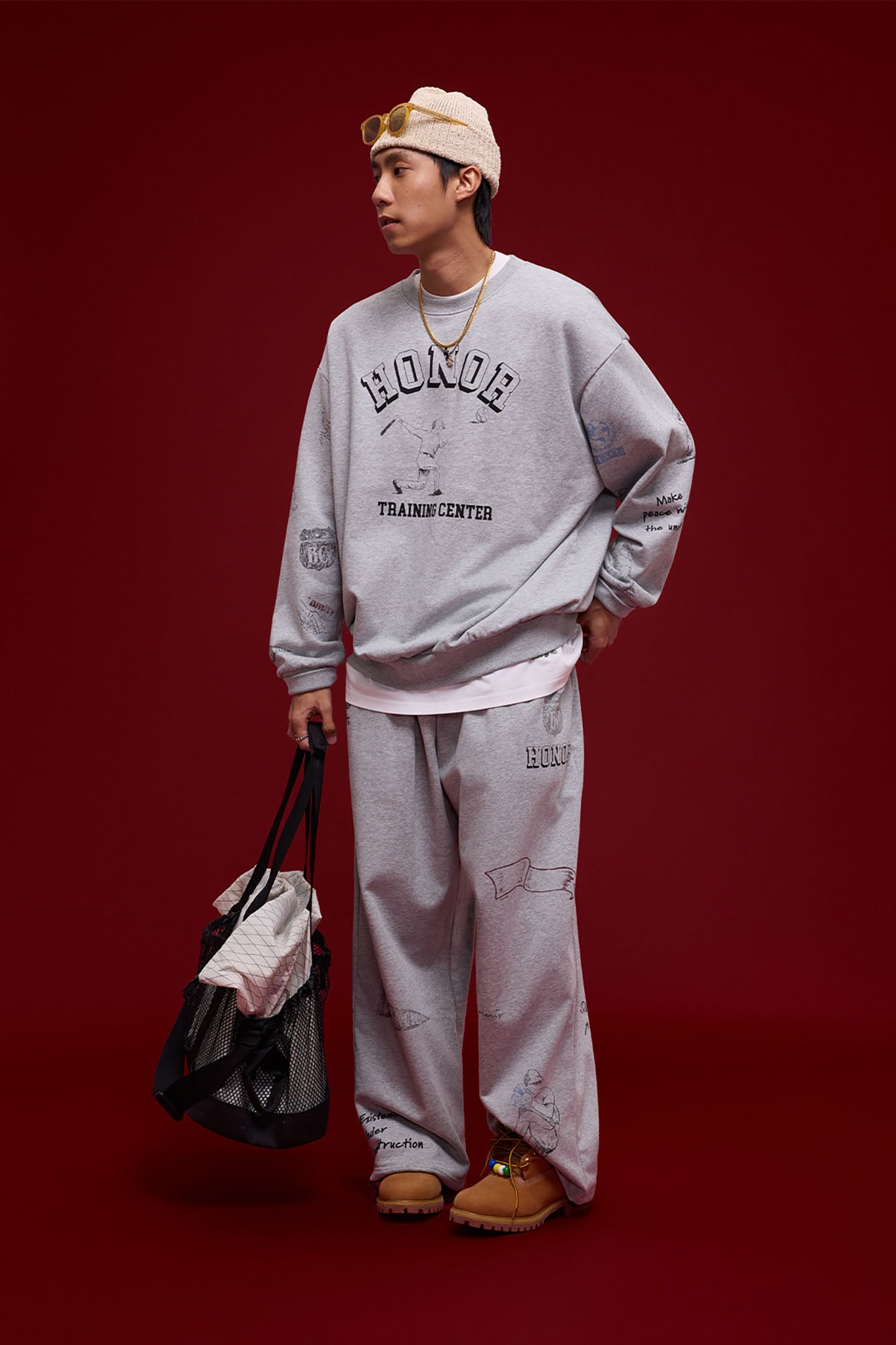 BANANA CLUB Classic Doodle Graphic Sweatshirt