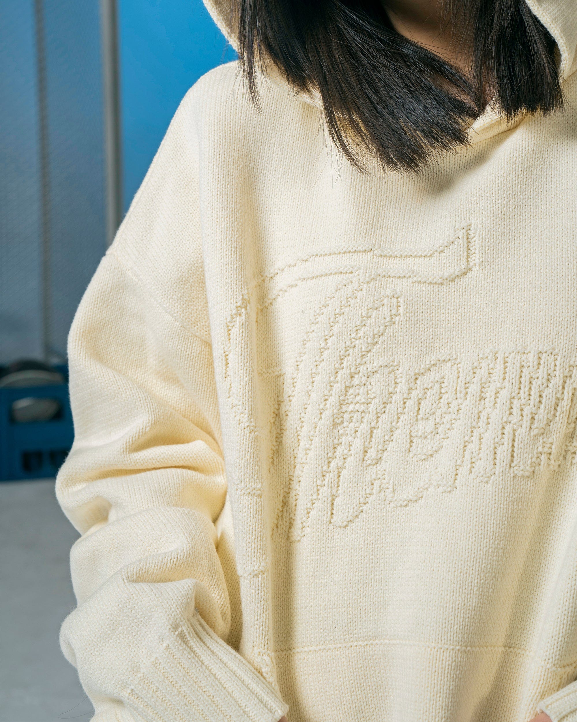 MAKEMORE Modern Big-pocket Logo Hooded Sweater, premium urban and streetwear designers apparel on PROJECTISR.com, MAKEMORE