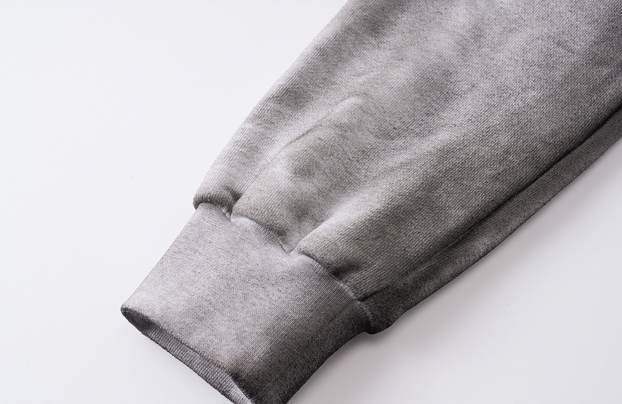 REBEL WAVE Dirty Wash Cross Graphic Zip-Up Hoodie