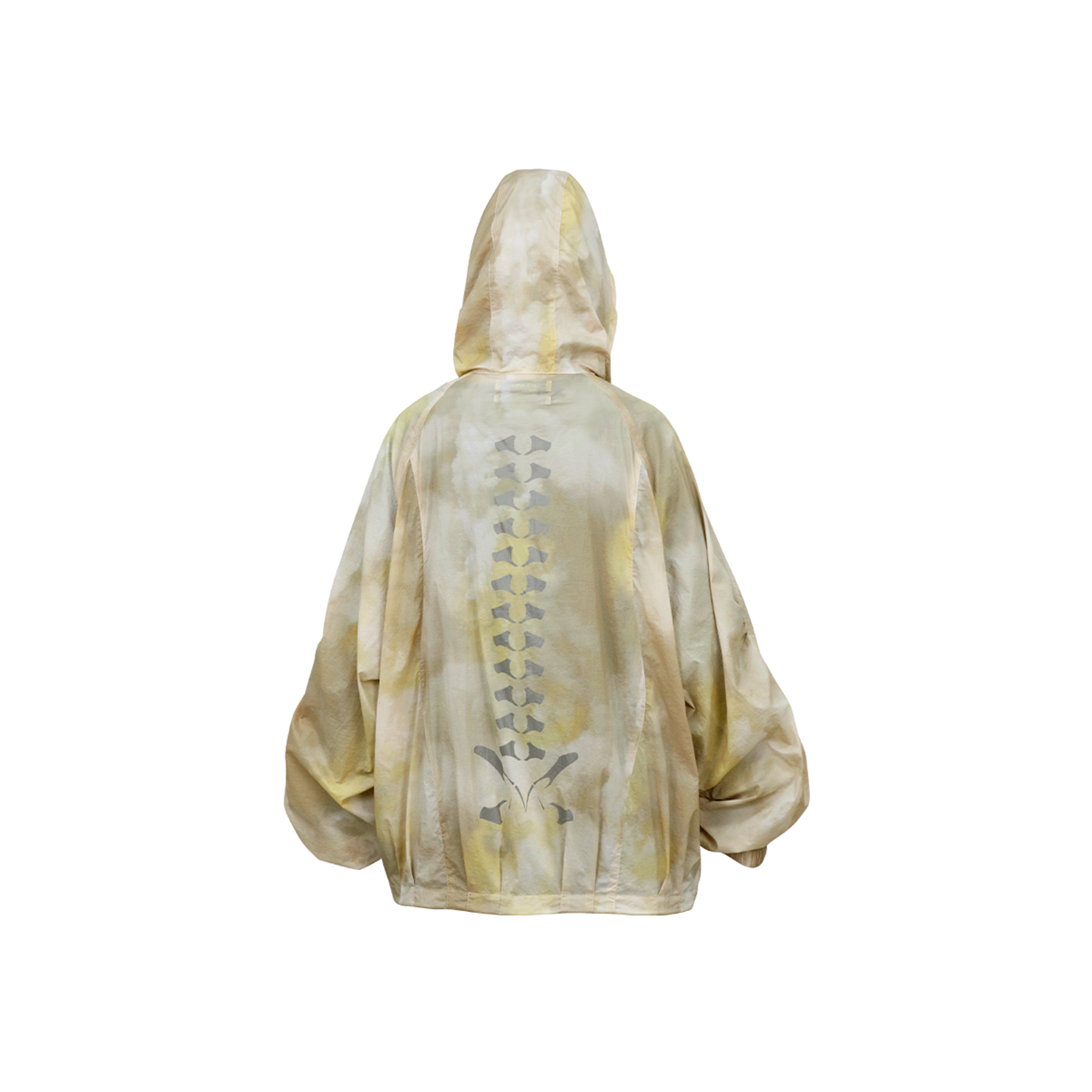 RELABEL Acid-Wash Balloon Hem Hooded Jacket Yellow, premium urban and streetwear designers apparel on PROJECTISR.com, RELABEL