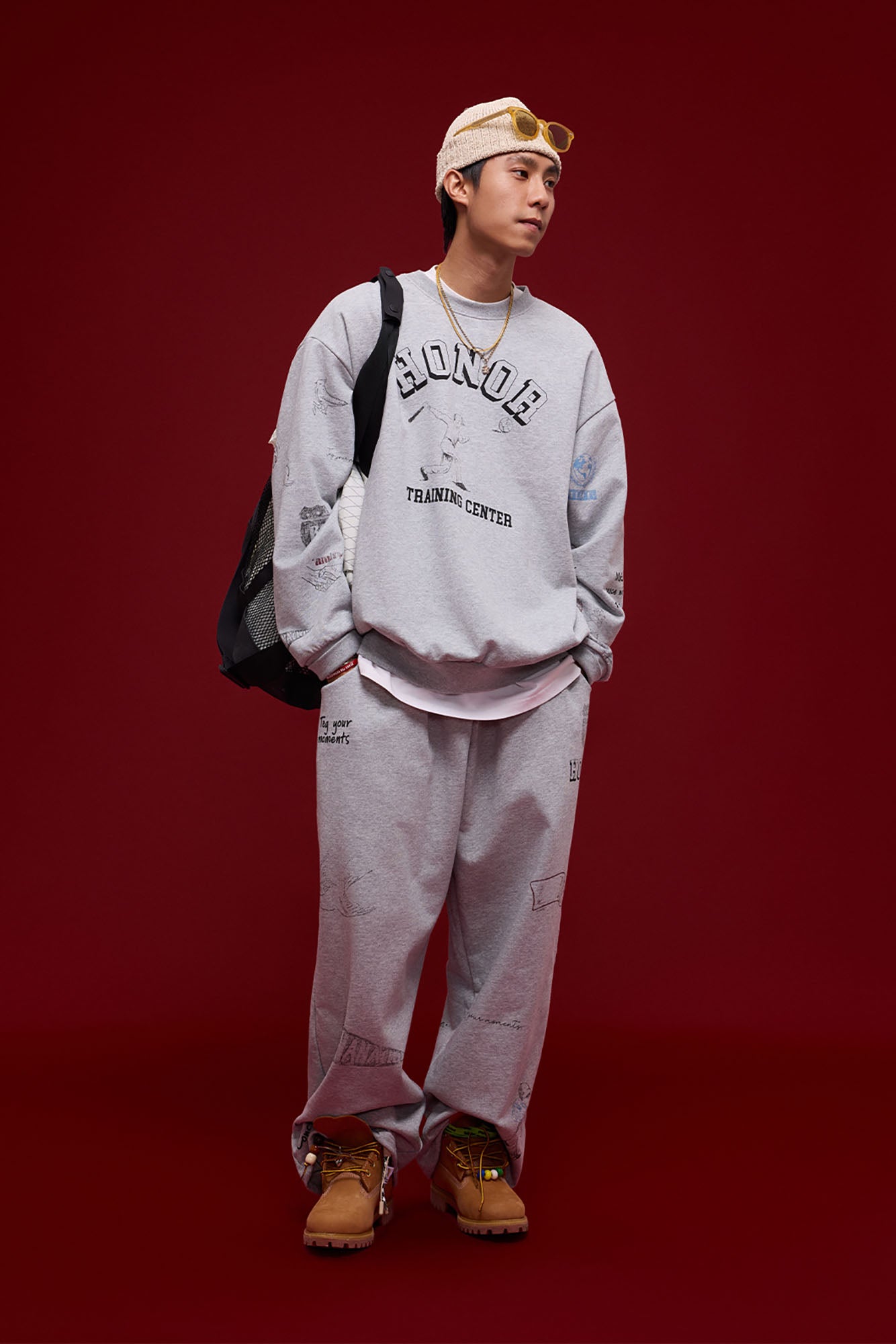 BANANA CLUB Classic Doodle Graphic Sweatshirt