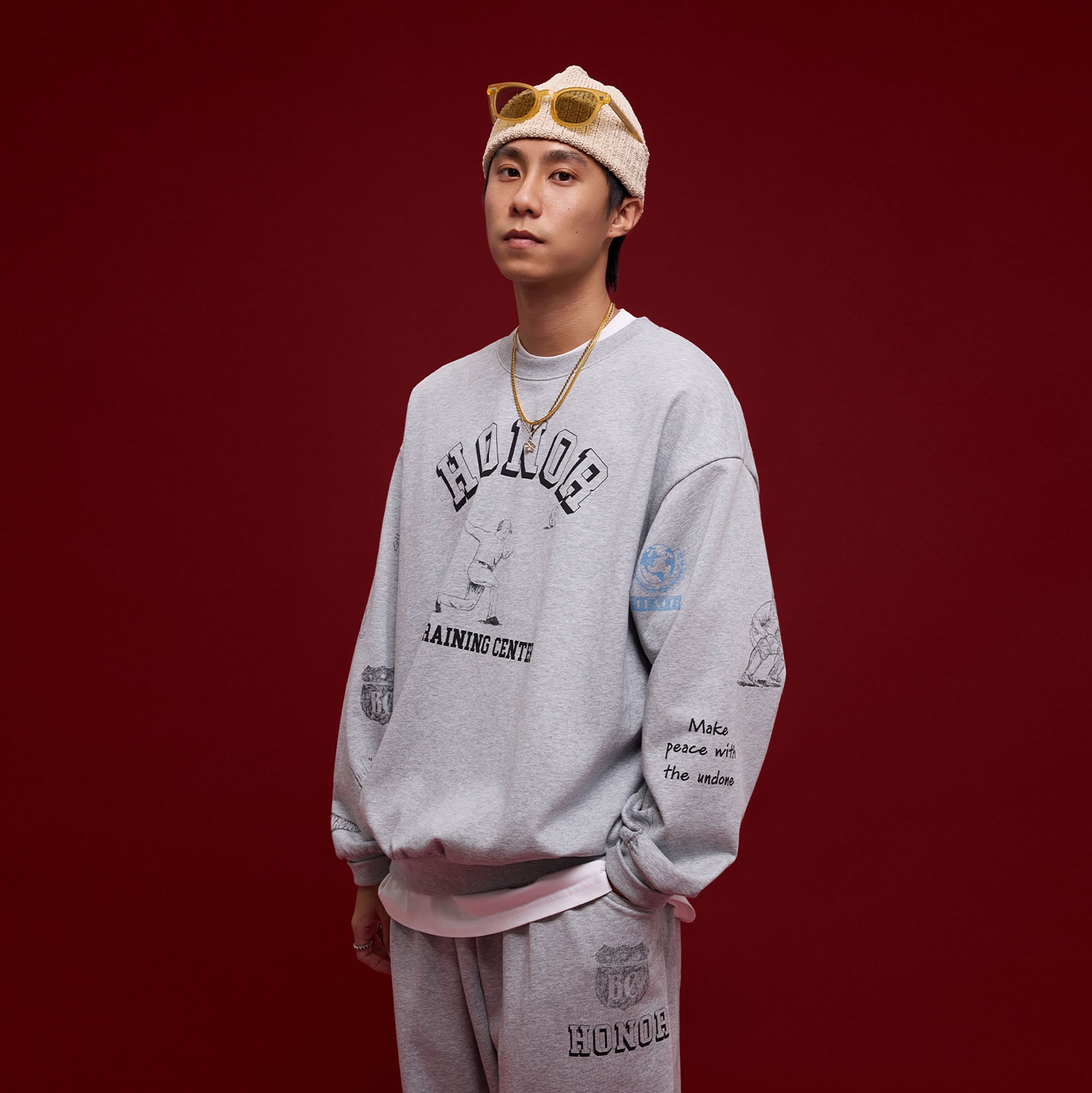 BANANA CLUB Classic Doodle Graphic Sweatshirt