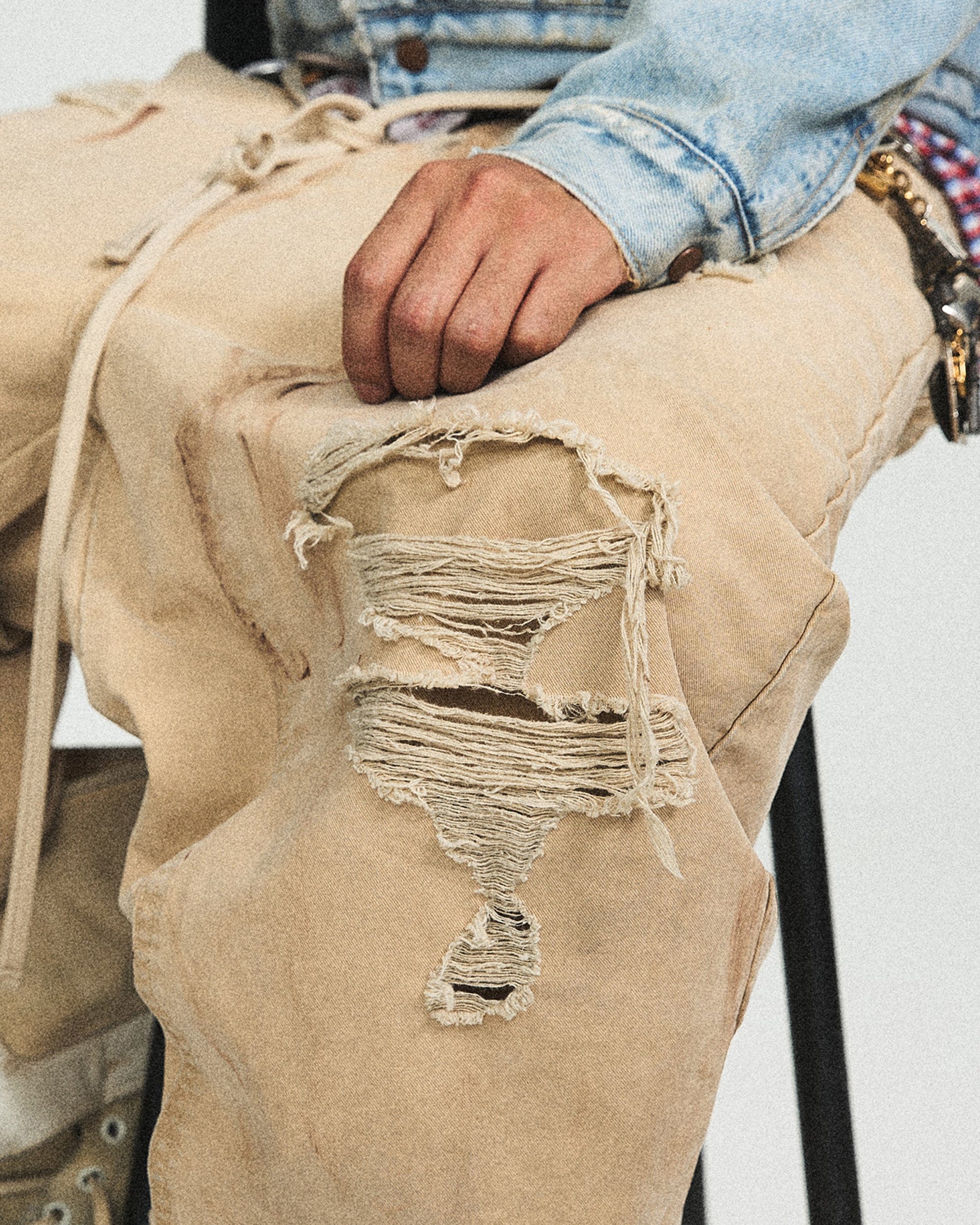 STEEPC Ripped Double-Knee Pants, premium urban and streetwear designers apparel on PROJECTISR.com, STEEPC