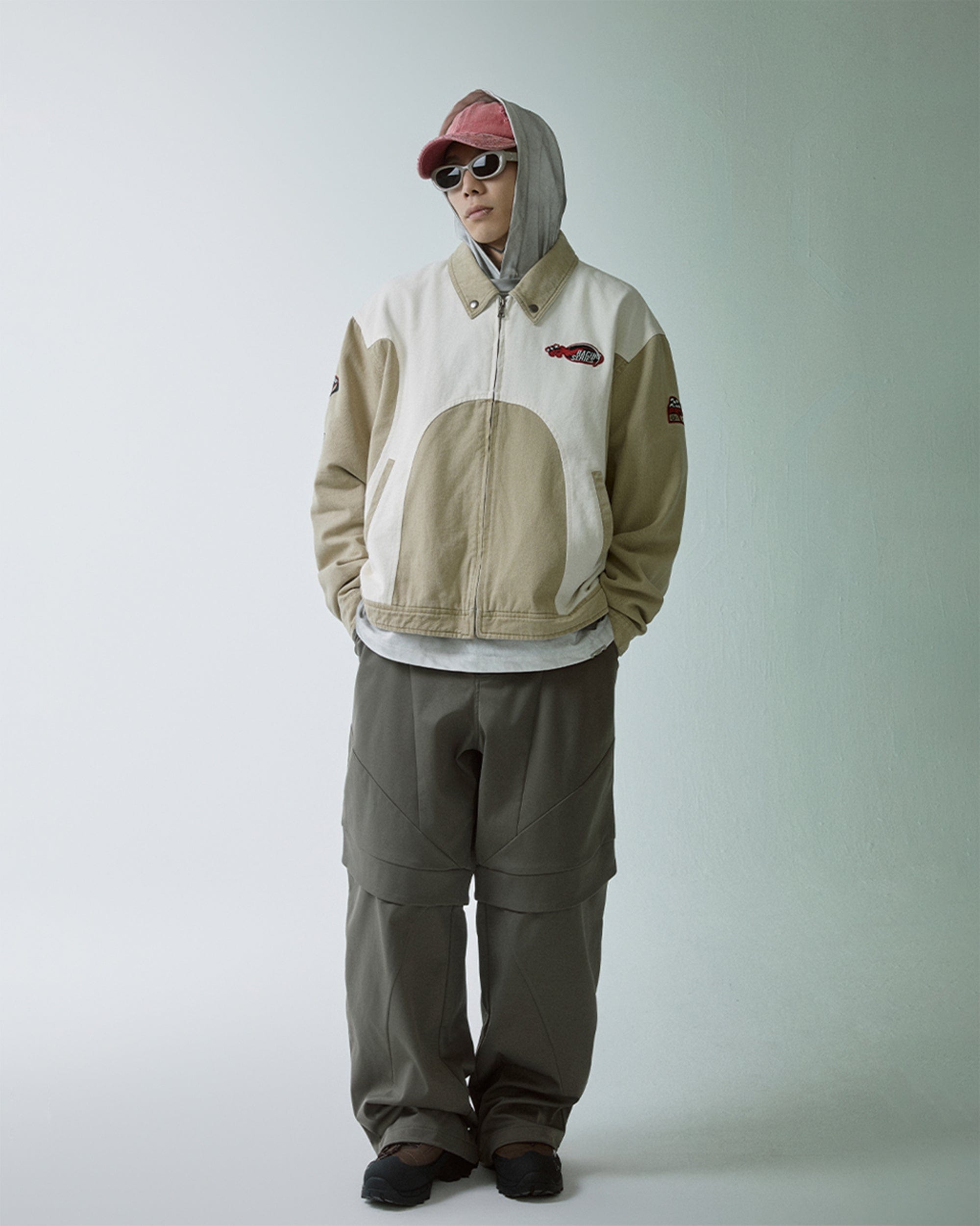 F2CE Modern Deconstructed Double-Knee Rivet Pants, premium urban and streetwear designers apparel on PROJECTISR.com, F2CE
