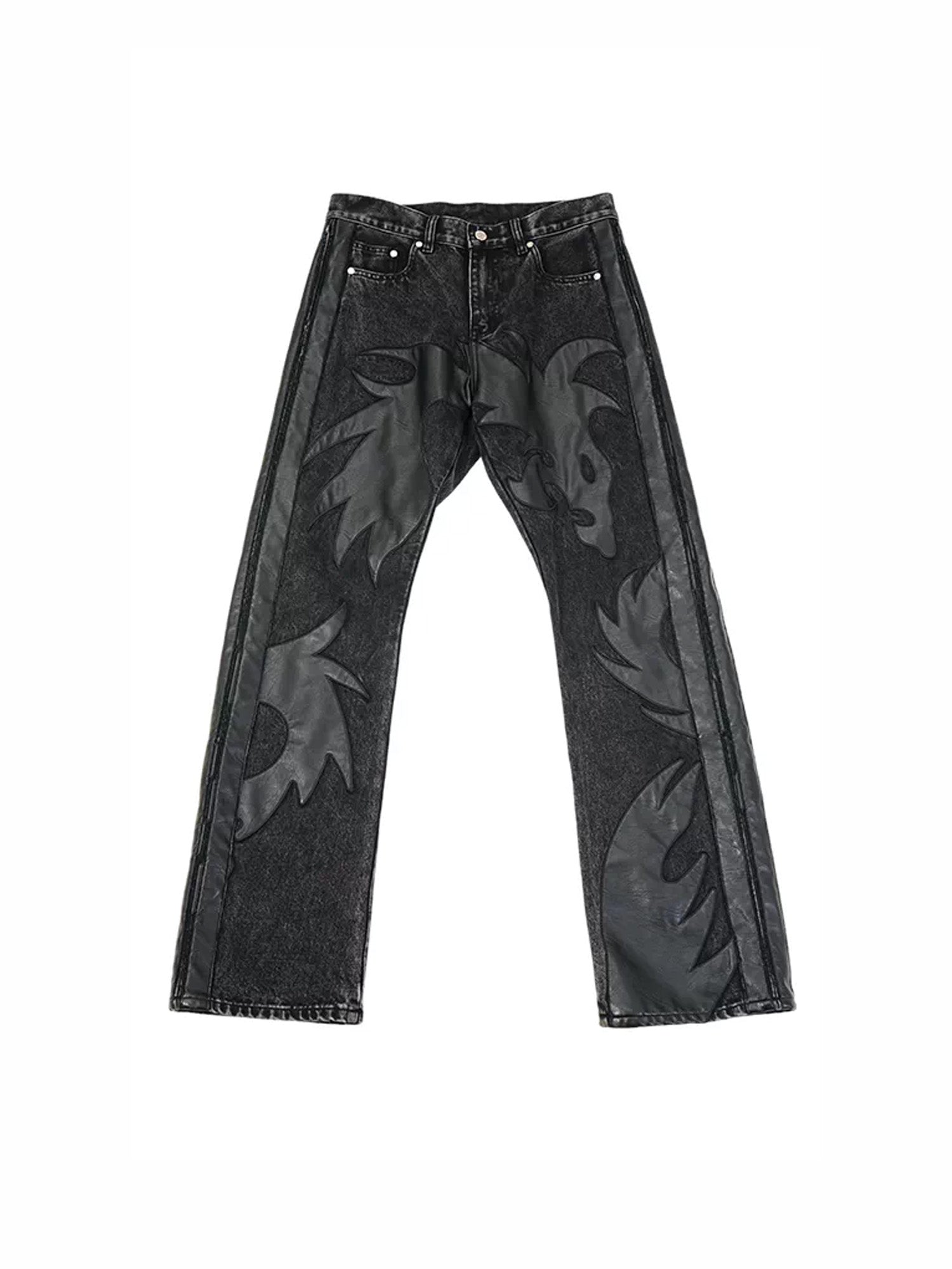 VINKID Dragon Graphic Washed Jeans, premium urban and streetwear designers apparel on PROJECTISR.com, VINKID