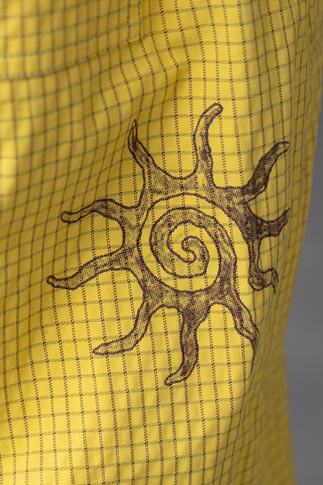 NIANJIUYIKOUER Graphic Grid Cargo Pants, premium urban and streetwear designers apparel on PROJECTISR.com, NIANJIUYIKOUER