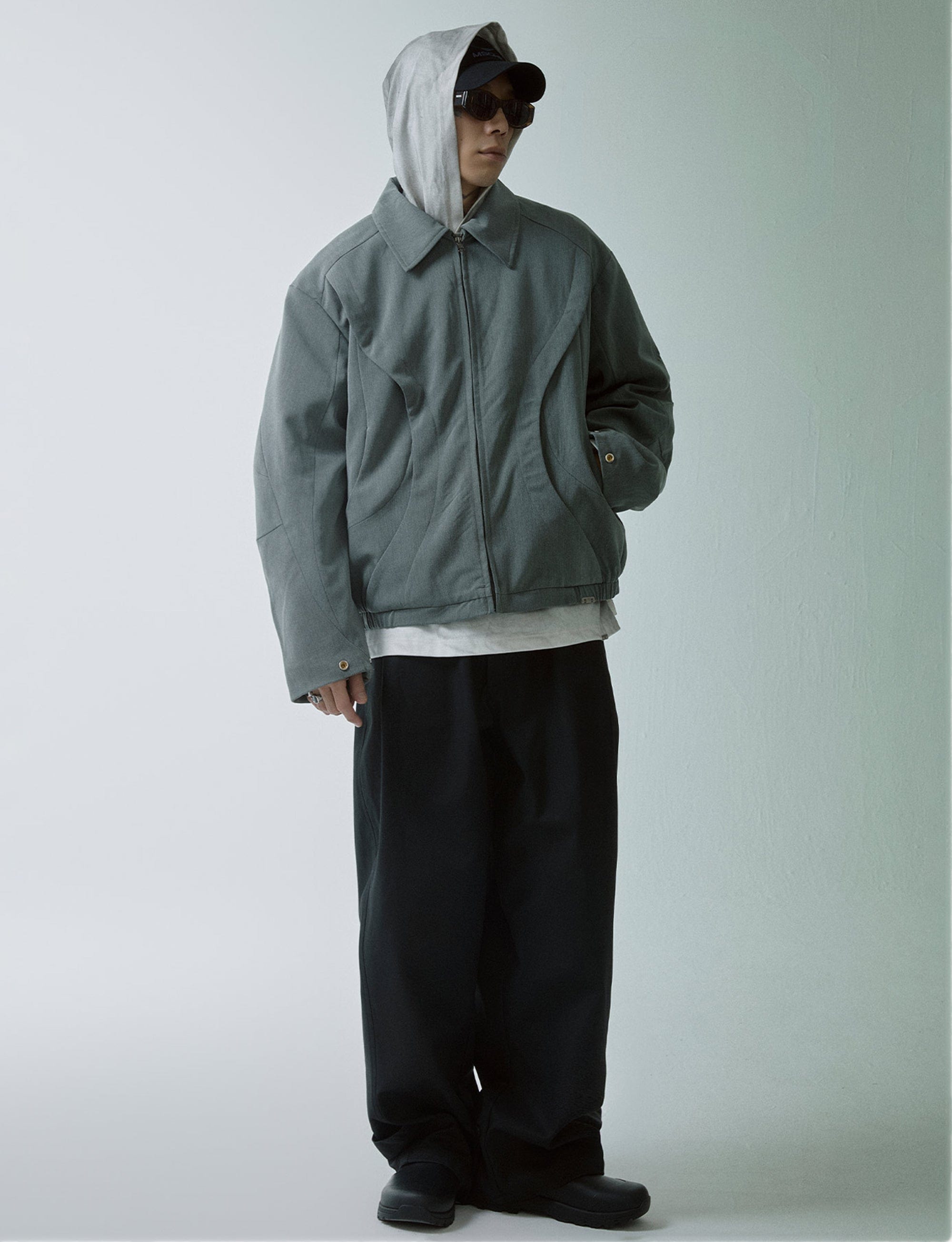 F2CE Deconstructed Layered Zip-Up Jacket, premium urban and streetwear designers apparel on PROJECTISR.com, F2CE