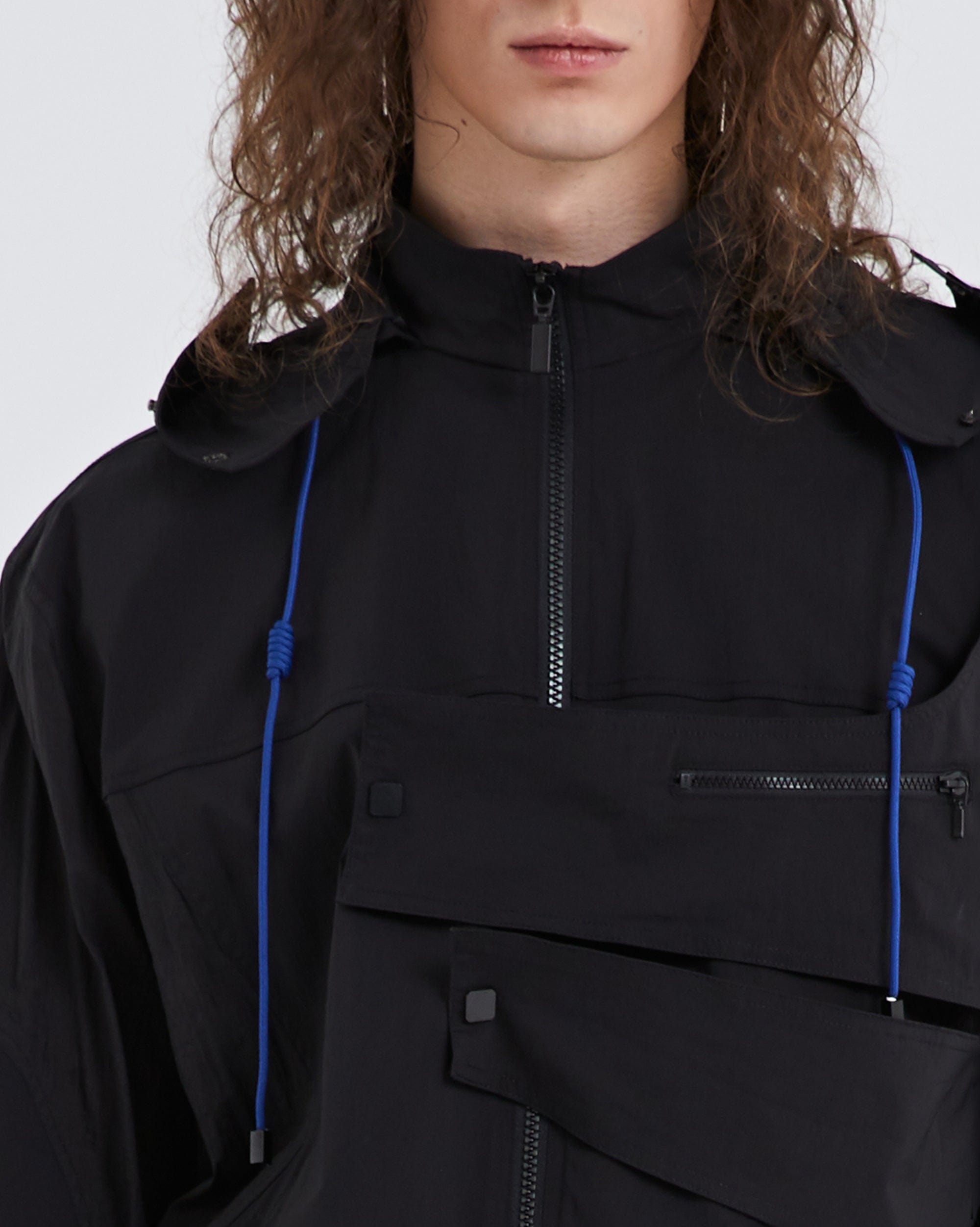 ORGANIC EMOTION Modern Drawstring Asymmetrical Jacket