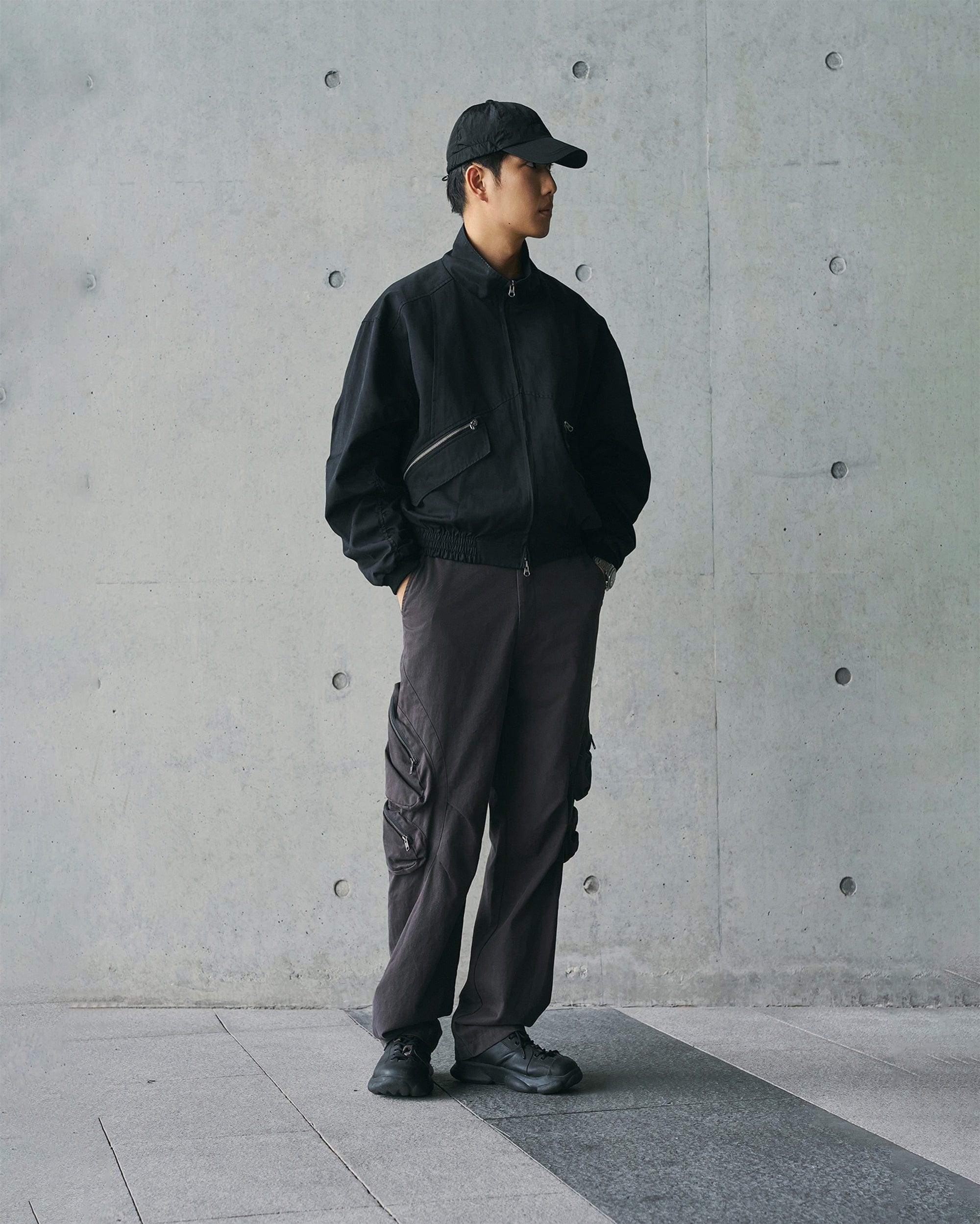 ENSHADOWER Modern Pleated Zipper Tactical Cargo, premium urban and streetwear designers apparel on PROJECTISR.com, ENSHADOWER