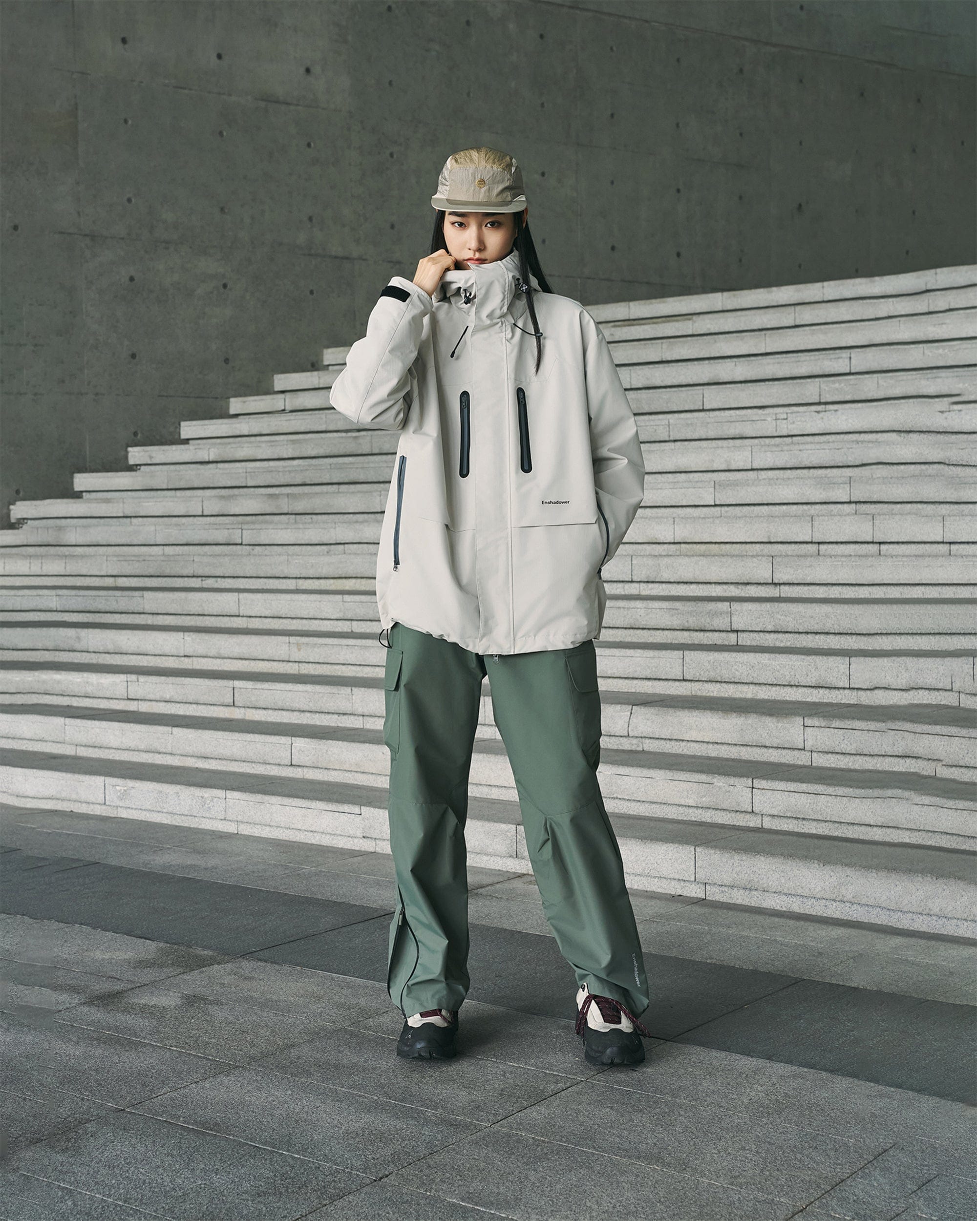 ENSHADOWER Waterproof Pleated Spliced Multi-pocket Pants, premium urban and streetwear designers apparel on PROJECTISR.com, ENSHADOWER