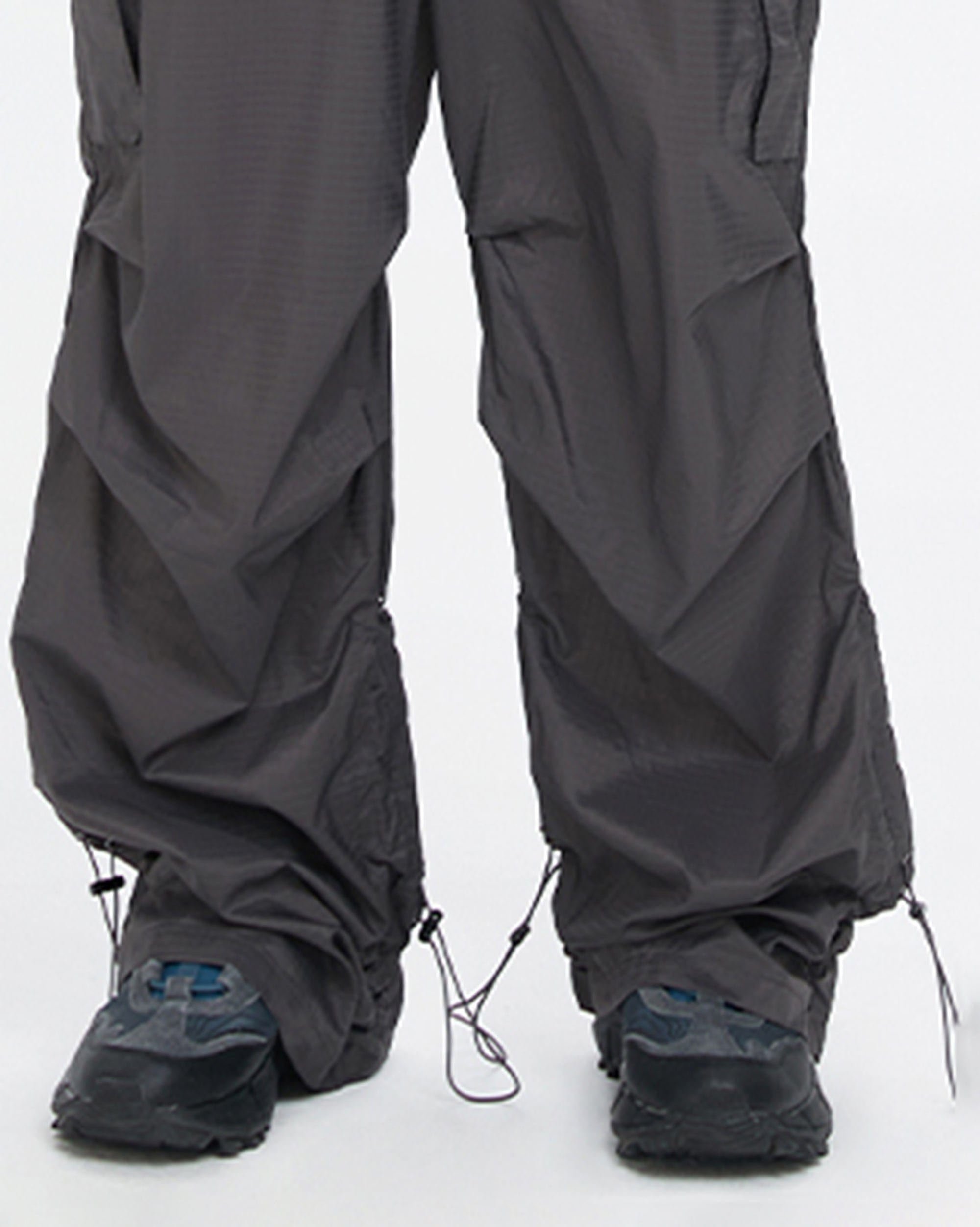 F2CE Multi-Pocket Crinkled Parachute Pants, premium urban and streetwear designers apparel on PROJECTISR.com, F2CE