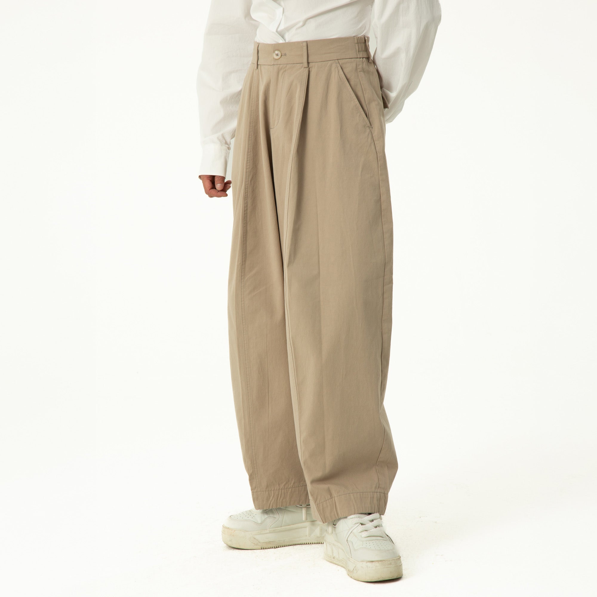 CLP High-Waist Curved Wide-Leg Pants, premium urban and streetwear designers apparel on PROJECTISR.com, CLP