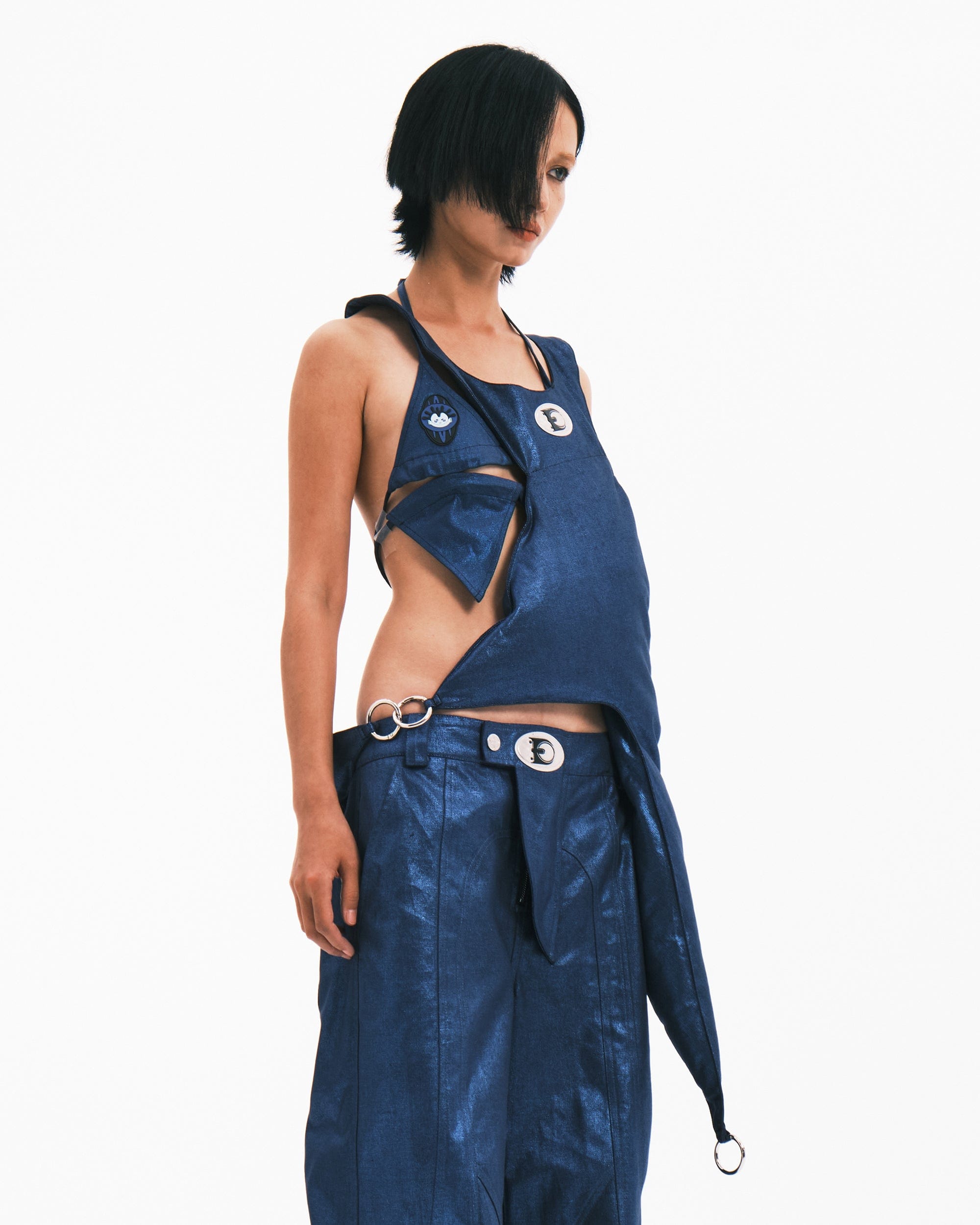 EMBRYO Thorn Metallic Vest Bag, premium urban and streetwear designers apparel on PROJECTISR.com, EMBRYO