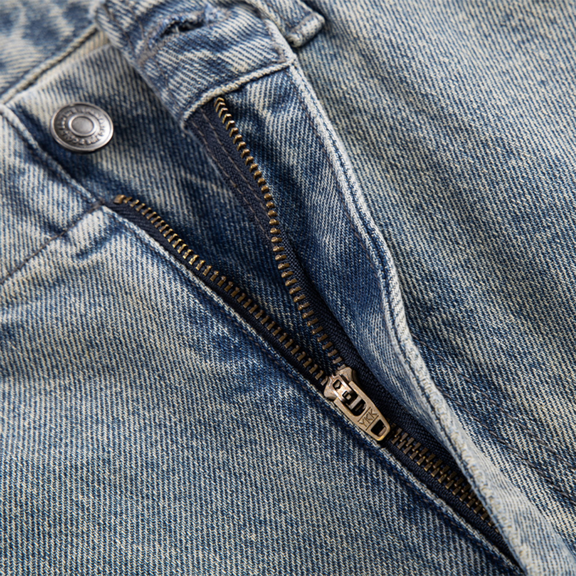 F2CE Washed Panel Adjustable-Hem Denim Pants, premium urban and streetwear designers apparel on PROJECTISR.com, F2CE