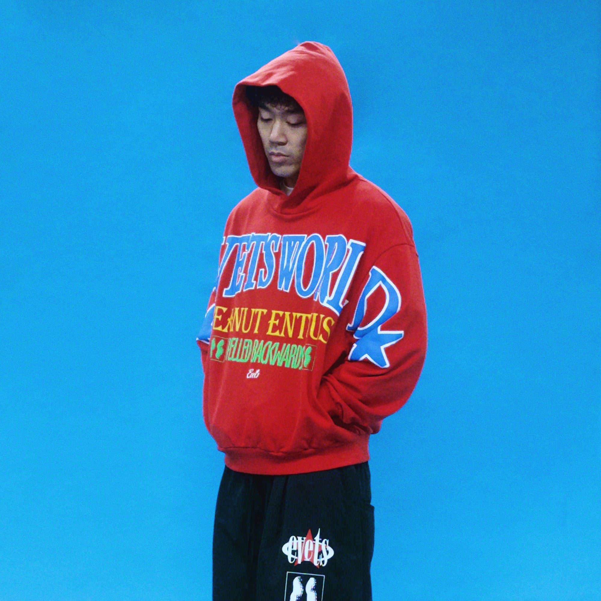 EVETS Foam Print Graphic Hoodie, premium urban and streetwear designers apparel on PROJECTISR.com, EVETS