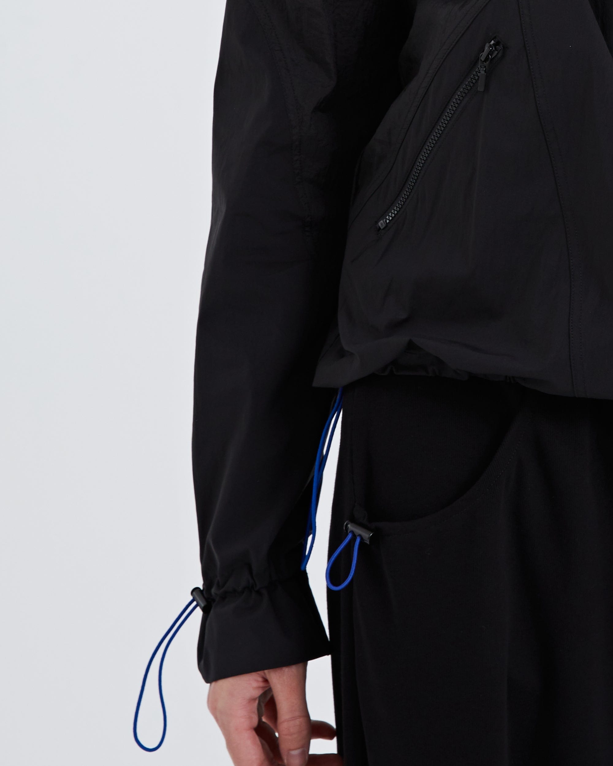 ORGANIC EMOTION Modern Drawstring Asymmetrical Jacket