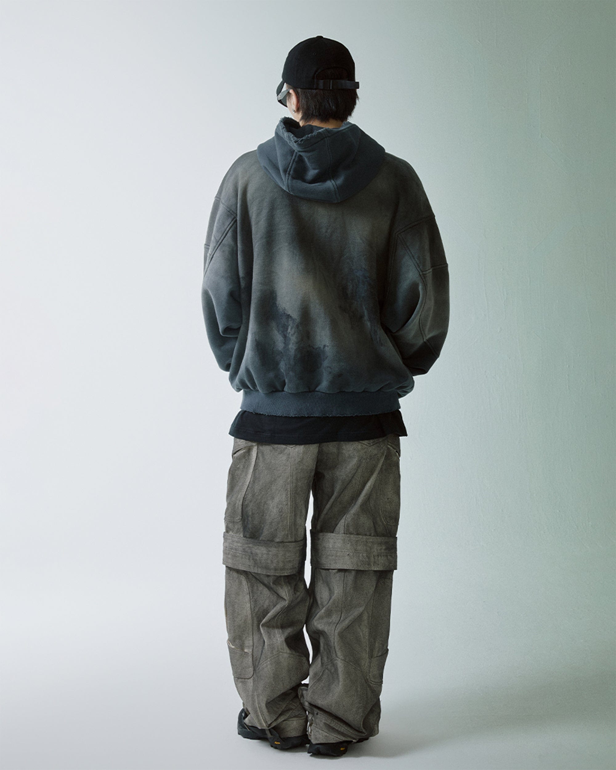F2CE Distressed Spliced Hoodie, premium urban and streetwear designers apparel on PROJECTISR.com, F2CE