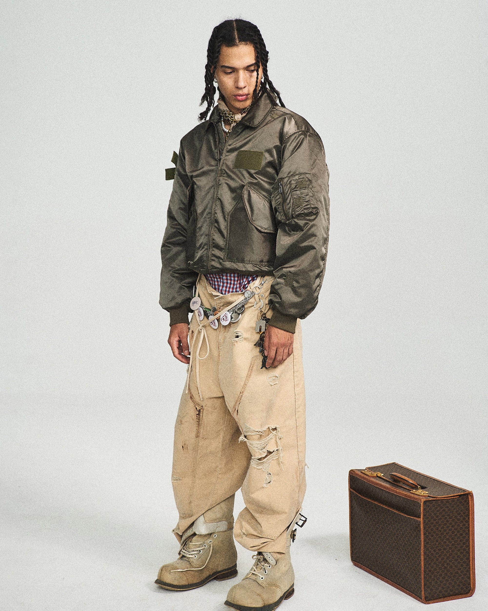 STEEPC Camo MA2 Multi-Pocket Patchwork Reversible Jacket, premium urban and streetwear designers apparel on PROJECTISR.com, STEEPC