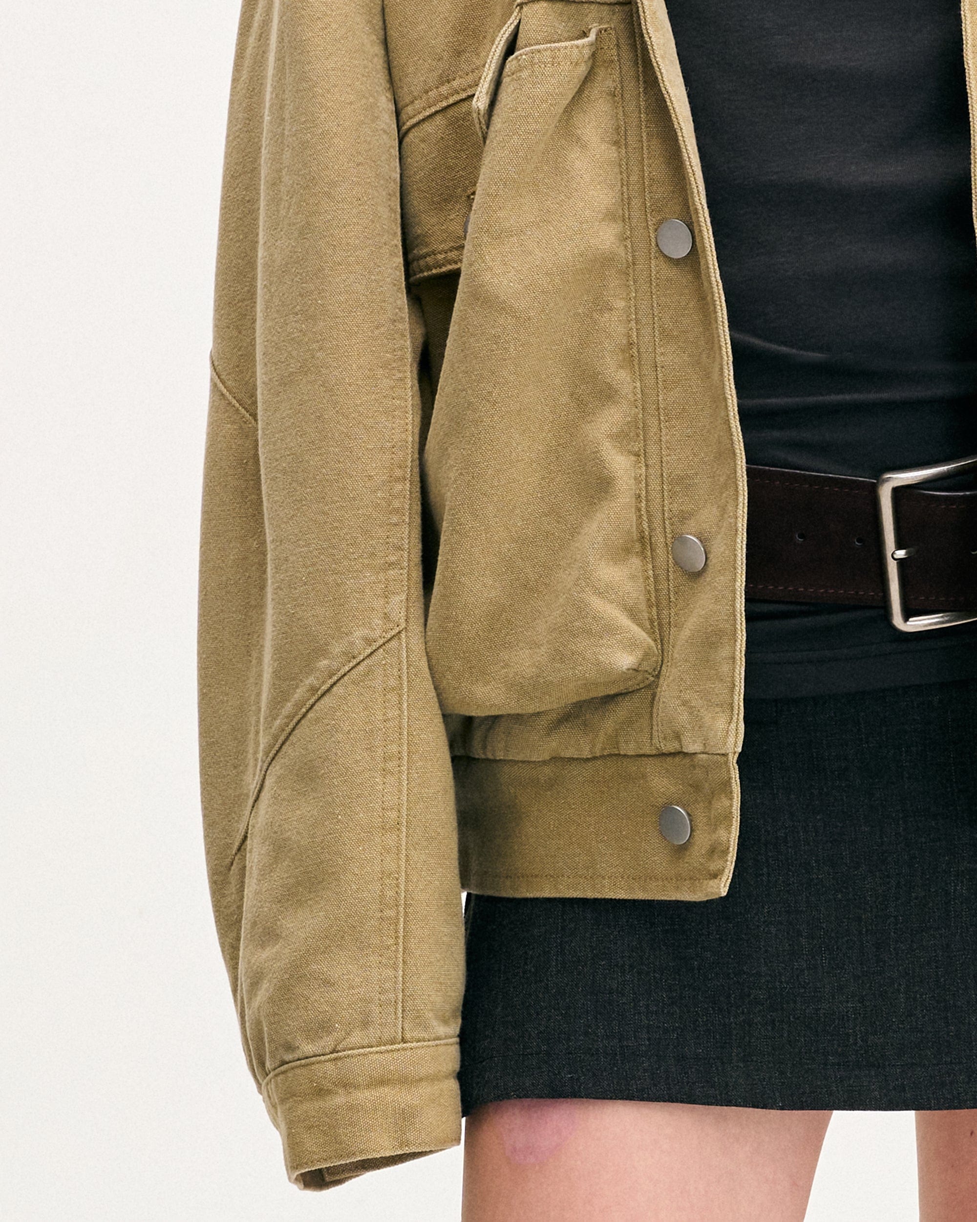 LEONSENSE Big Pocket Fleece-Lined Barn Jacket, premium urban and streetwear designers apparel on PROJECTISR.com, LEONSENSE