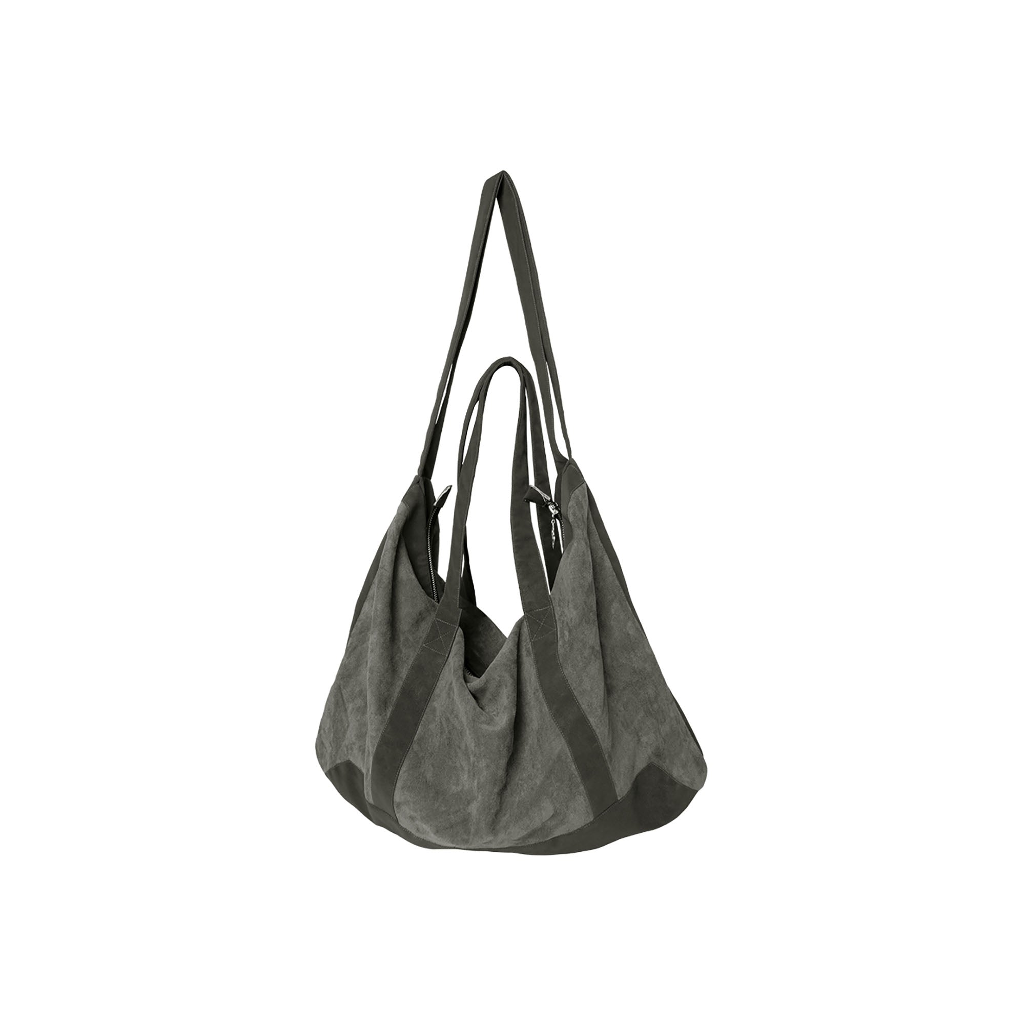 RELABEL Suede Panel Crossbody Bag
