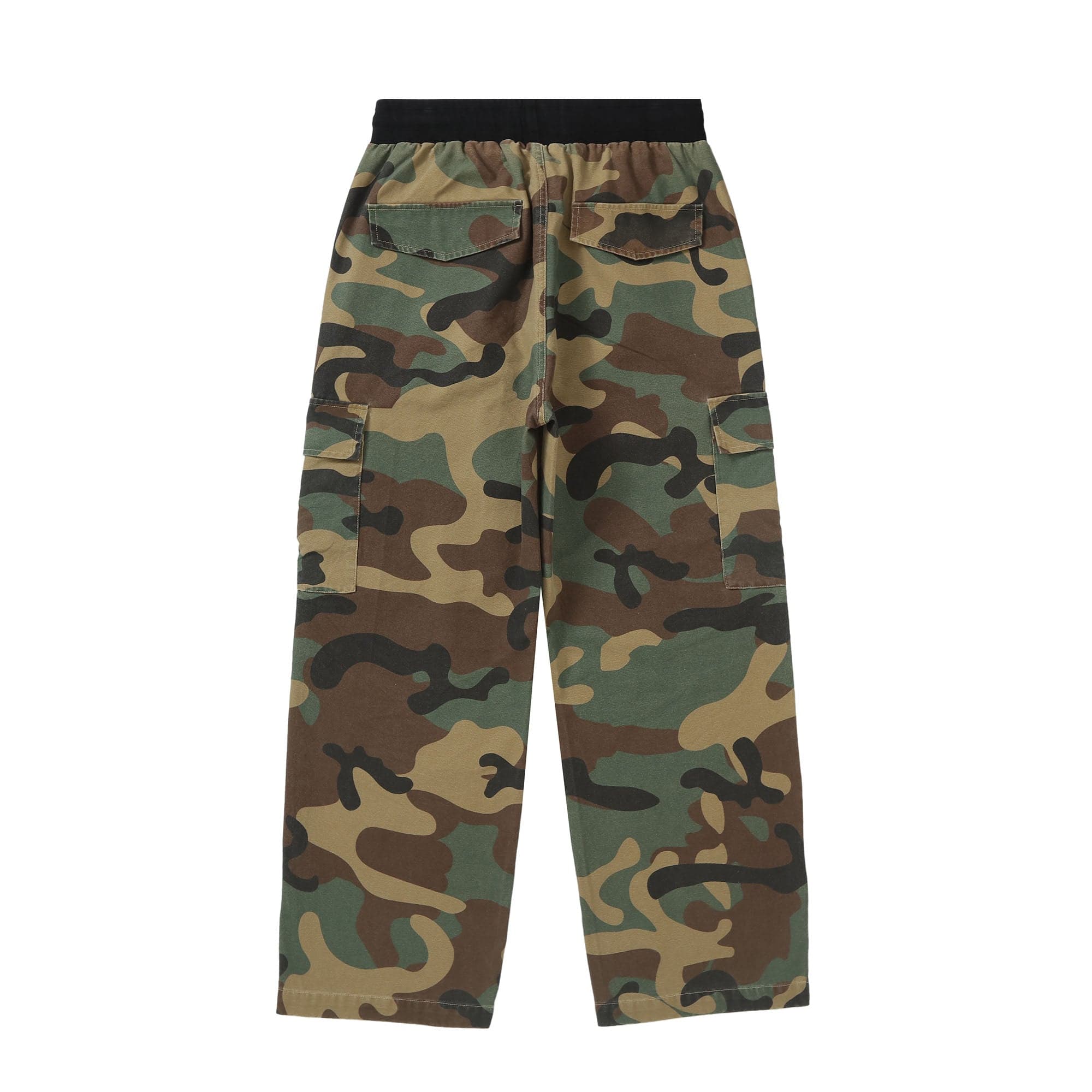 MAKEMORE Camo Drawstring Cargo Sweatpants, premium urban and streetwear designers apparel on PROJECTISR.com, MAKEMORE