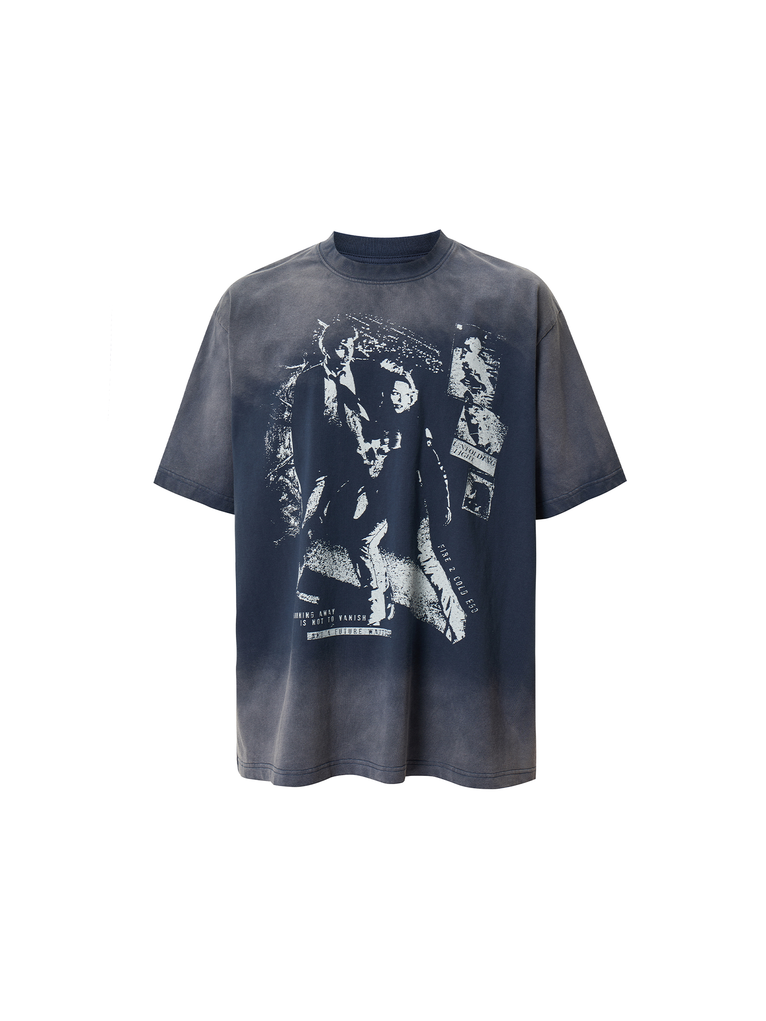 F2CE Gradient Washed Portrait Graphic T-Shirt