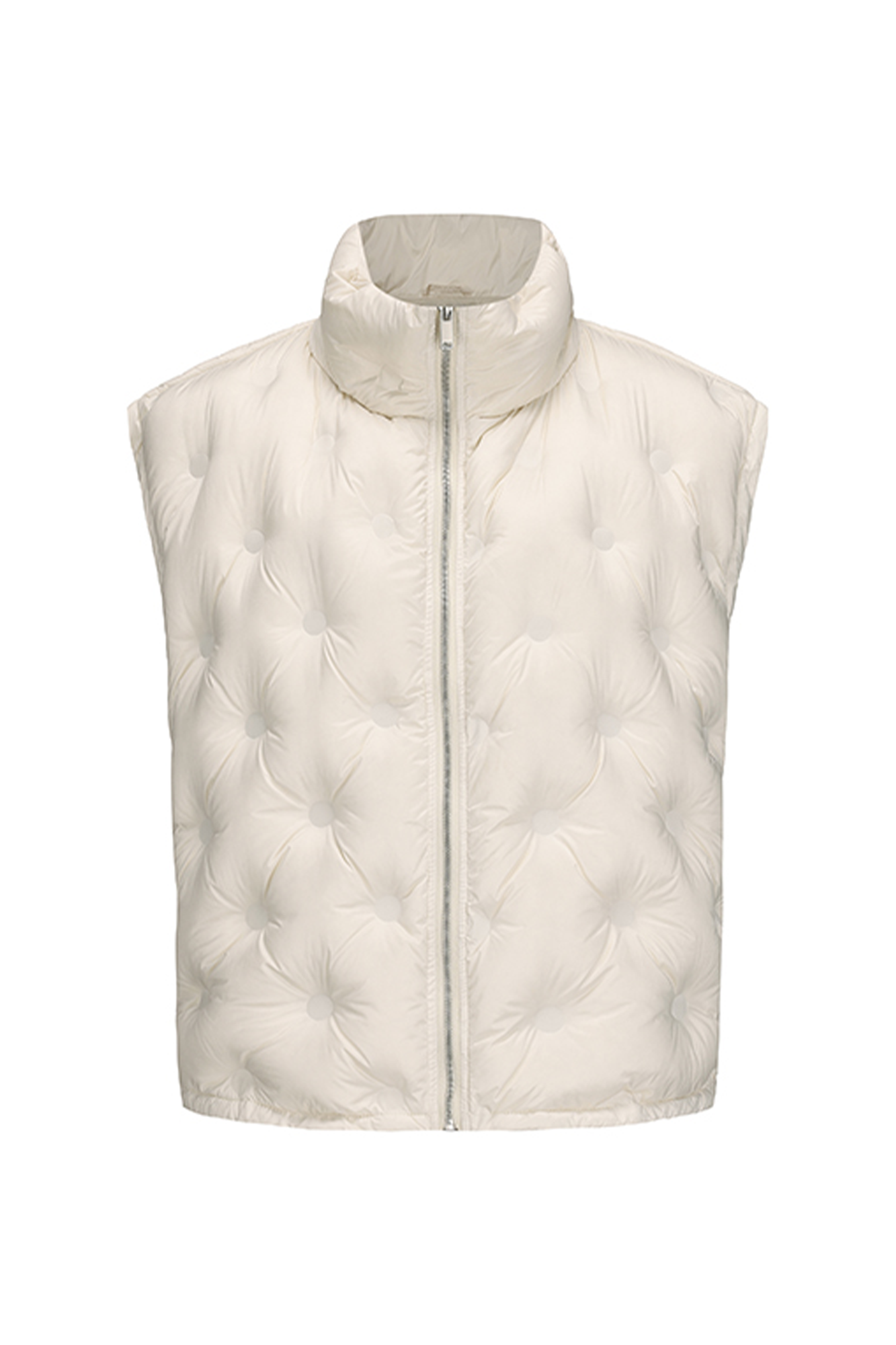 VANN VALRENCE Bubble-Quilted High-Neck Down Vest