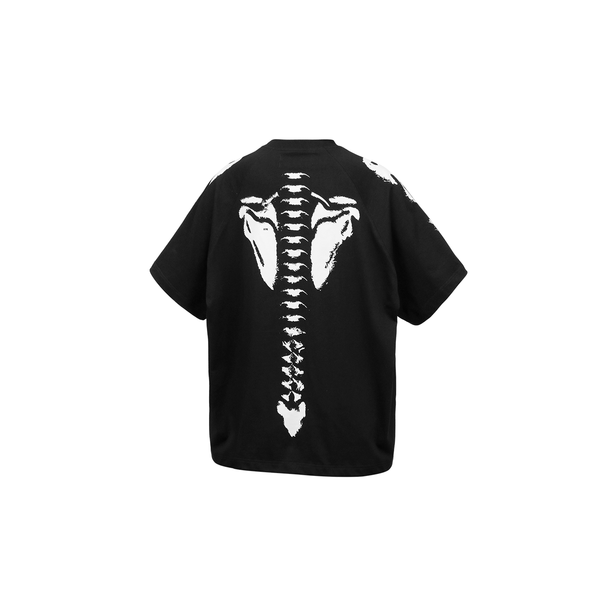 RELABEL Distressed Skeleton Graphic Oversized T-Shirt, premium urban and streetwear designers apparel on PROJECTISR.com, RELABEL