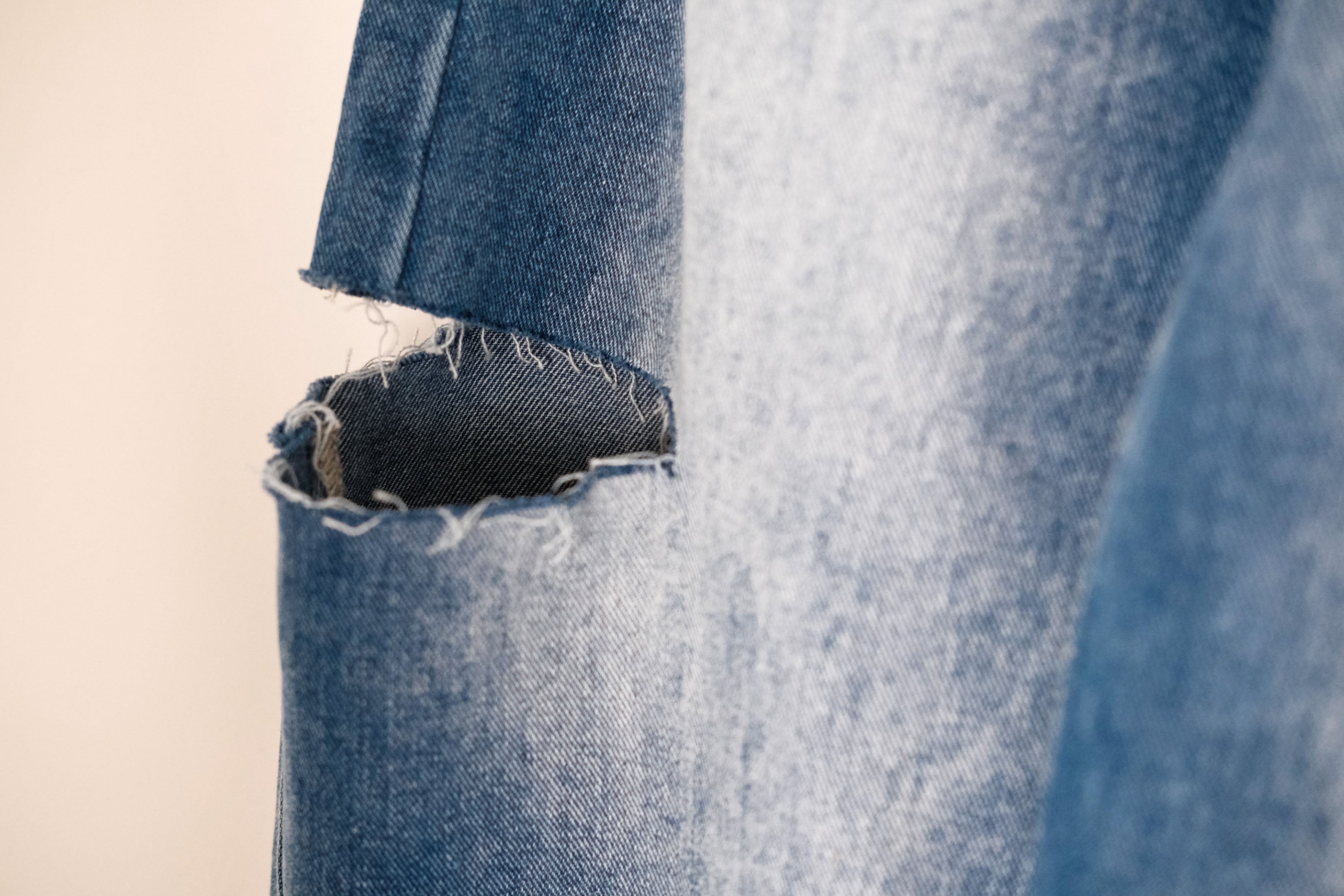 WIID Distressed Knee-Slit Straight-Leg Jeans, premium urban and streetwear designers apparel on PROJECTISR.com, WIID