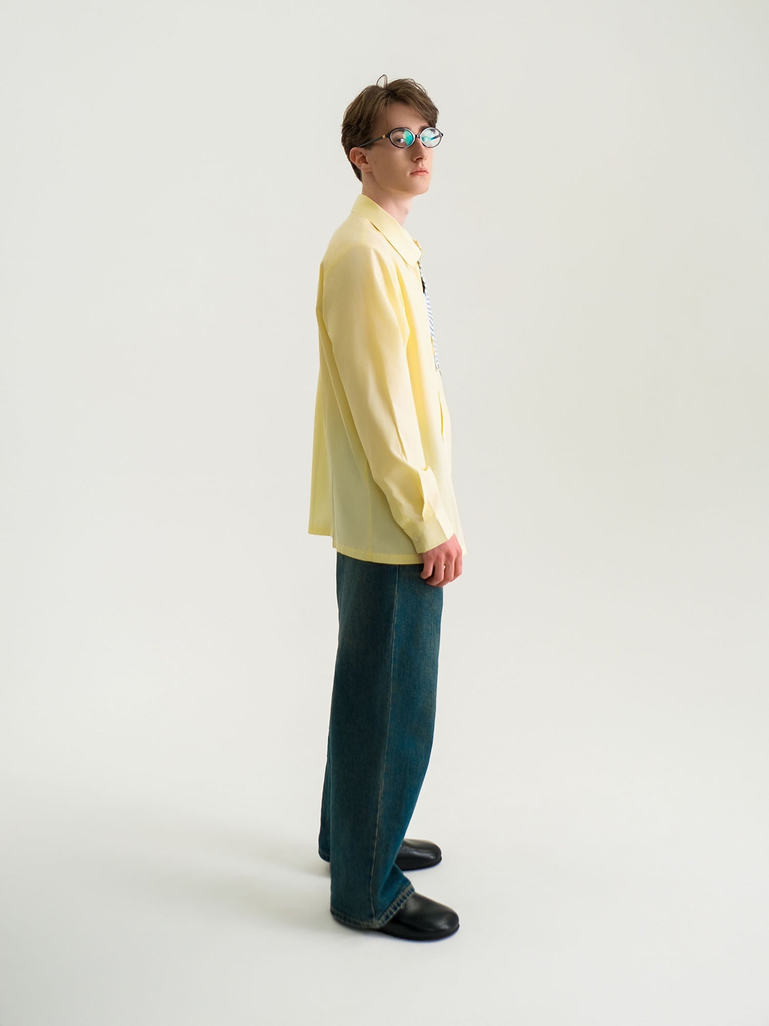 WIID Checks Asymmetrical Patch Shirt, premium urban and streetwear designers apparel on PROJECTISR.com, WIID