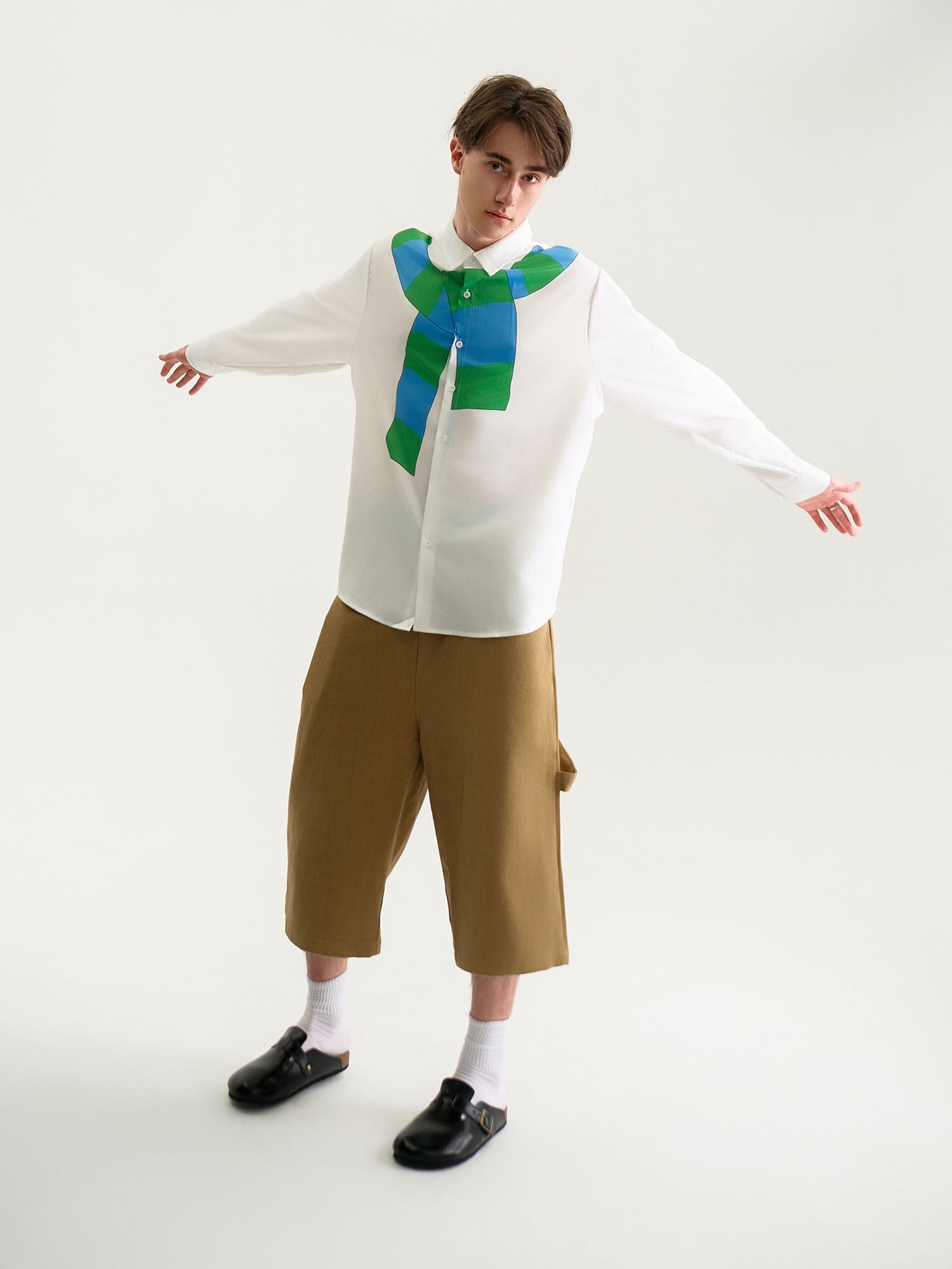WIID Knotted Scarf Graphic Shirt, premium urban and streetwear designers apparel on PROJECTISR.com, WIID